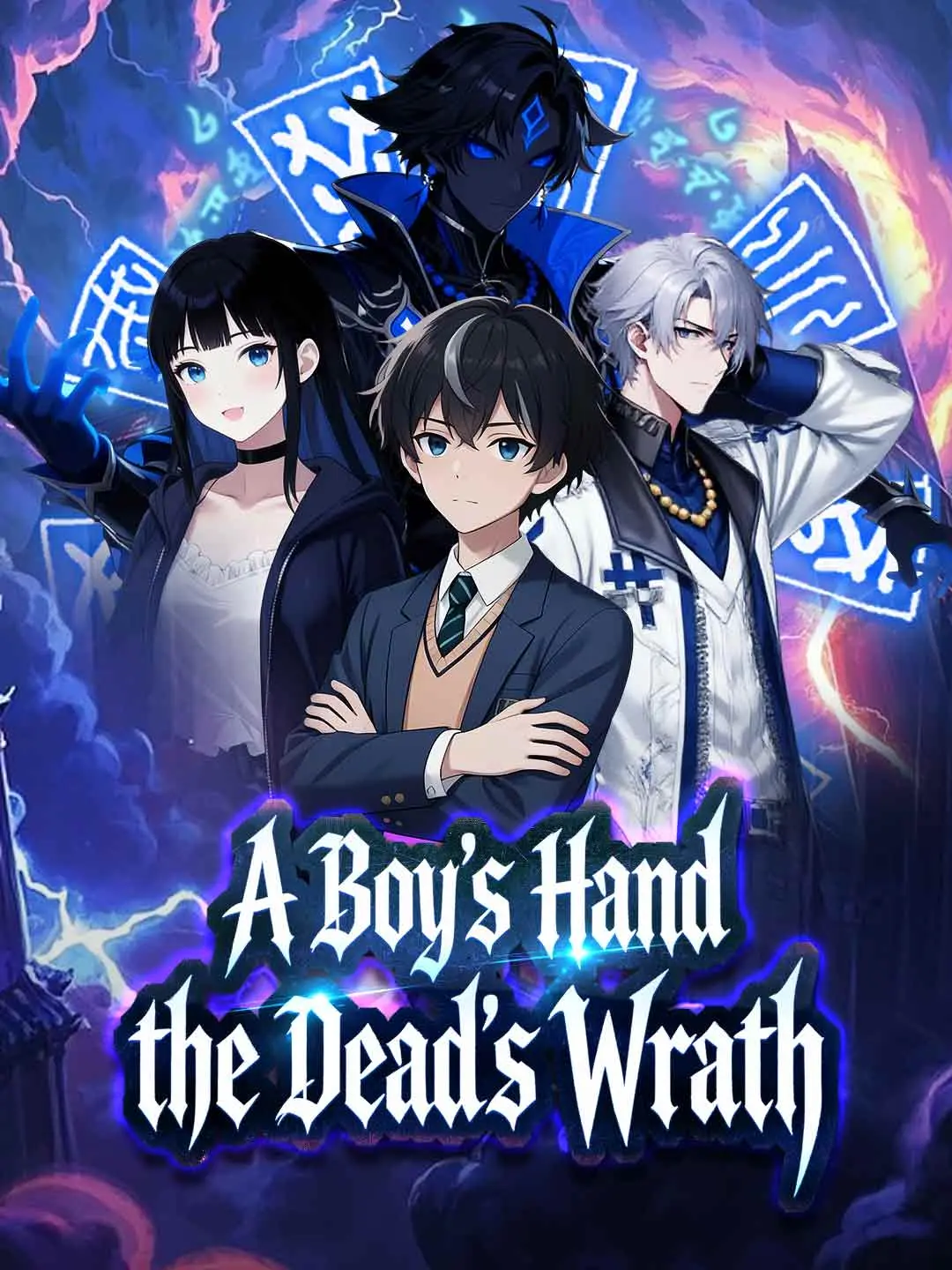 Capa da minissérie A Boy's Hand, the Dead's Wrath