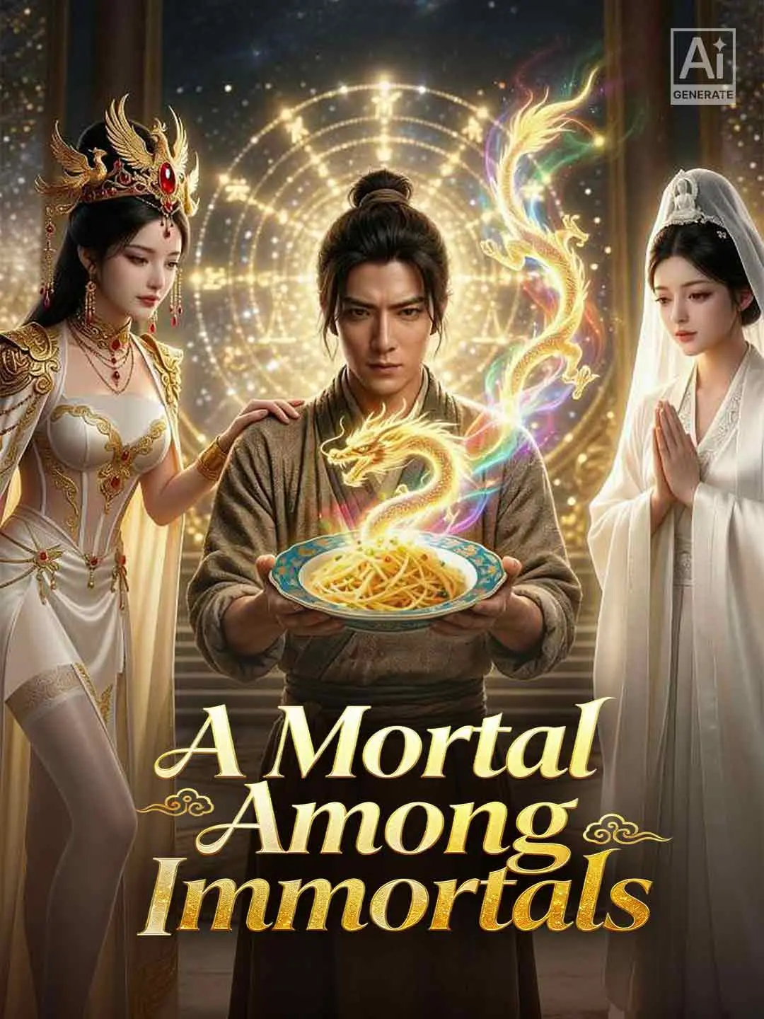 Cover of the miniseries A Mortal Among Immortals