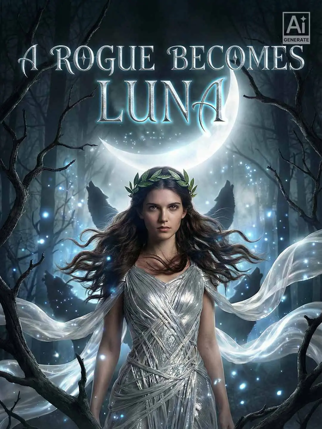 Cover of the miniseries A Rogue Becomes Luna
