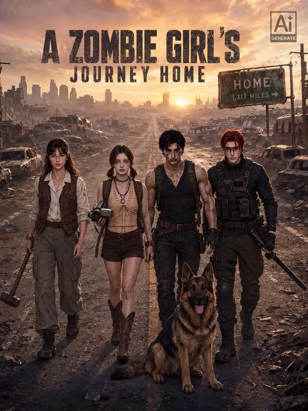 Cover of the miniseries A Zombie Girl’s Journey Home