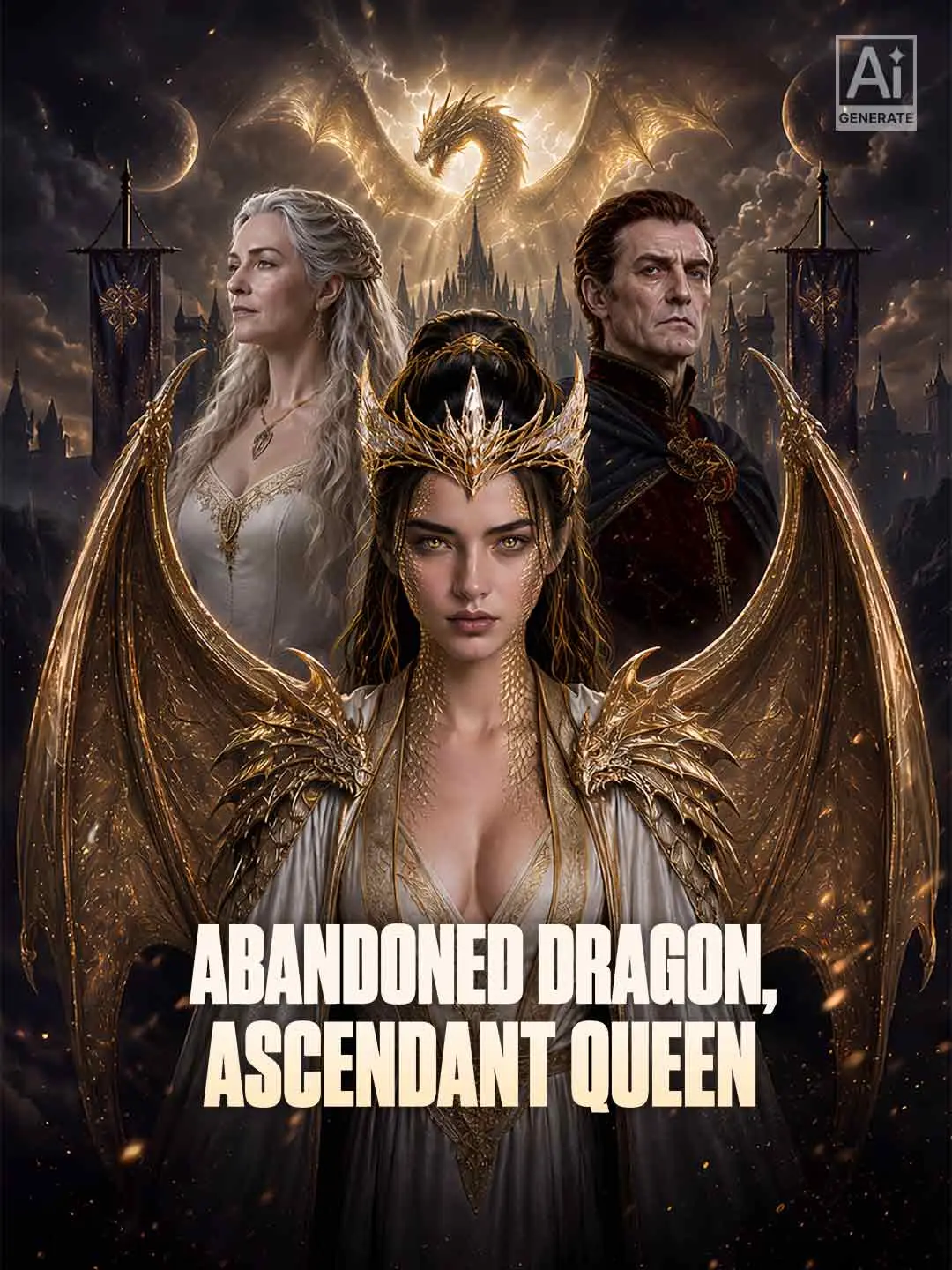 Cover of the miniseries Abandoned Dragon, Ascendant Queen