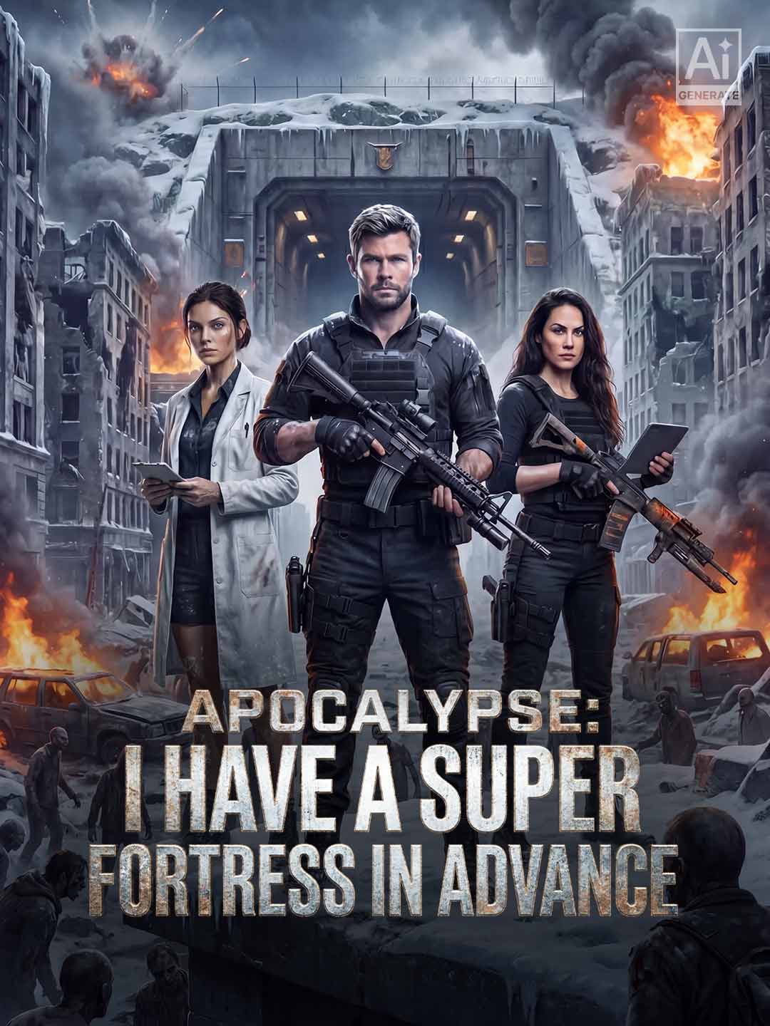 Cover of the miniseries Apocalypse: I Have a Super Fortress in Advance