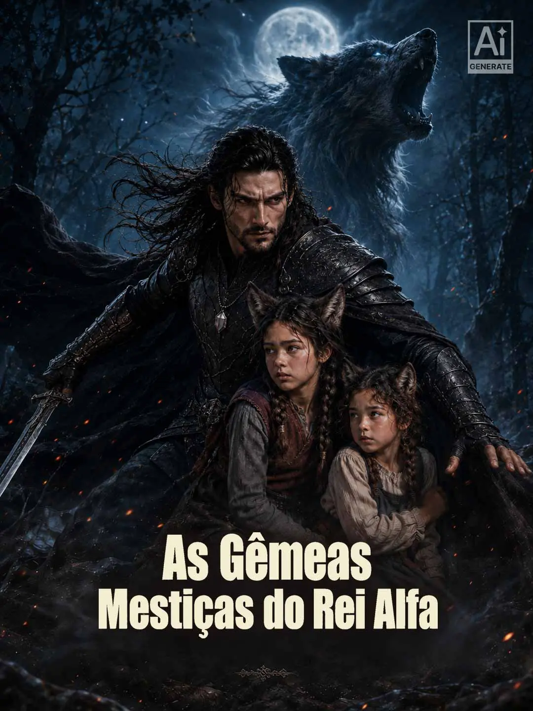 Capa da minissérie As Gêmeas Mestiças do Rei Alfa