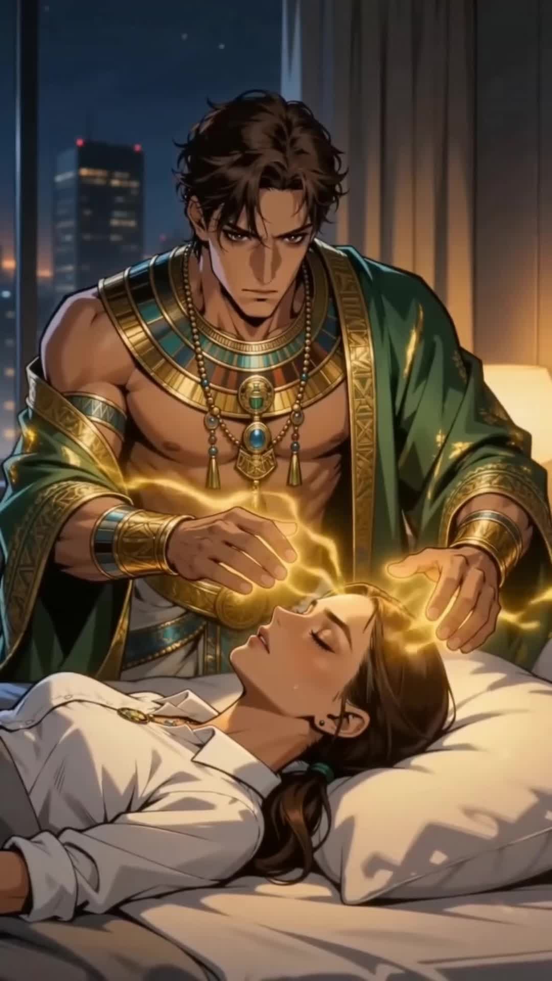 Episode 33 of Awakened by a Kiss: The Pharaoh is My Roommate