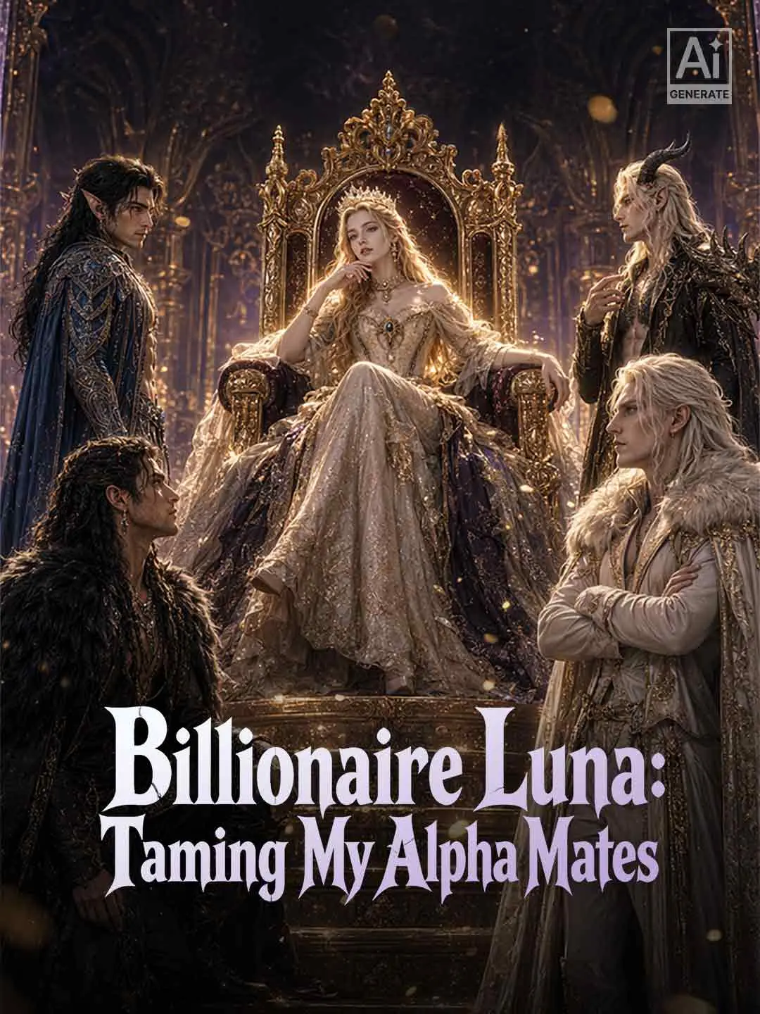 Cover of the miniseries Billionaire Luna: Taming My Alpha Mates