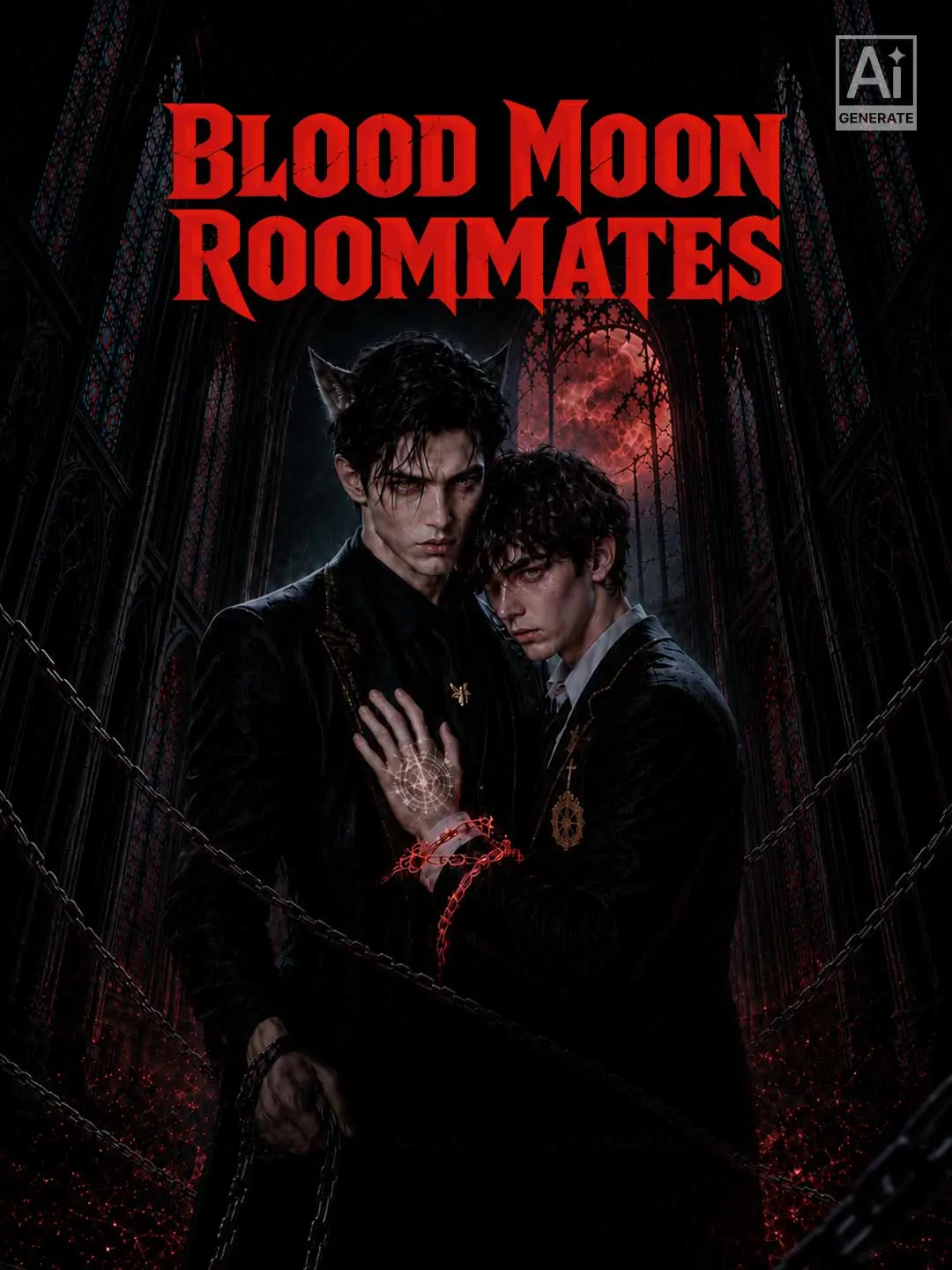Cover of the miniseries Blood Moon Roommates