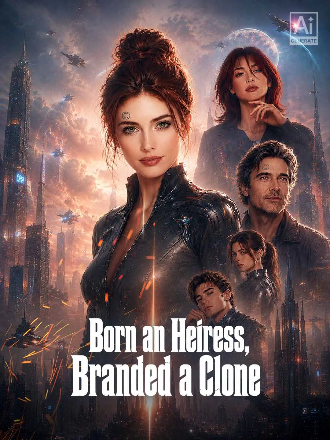 Cover of the miniseries Born an Heiress, Branded a Clone