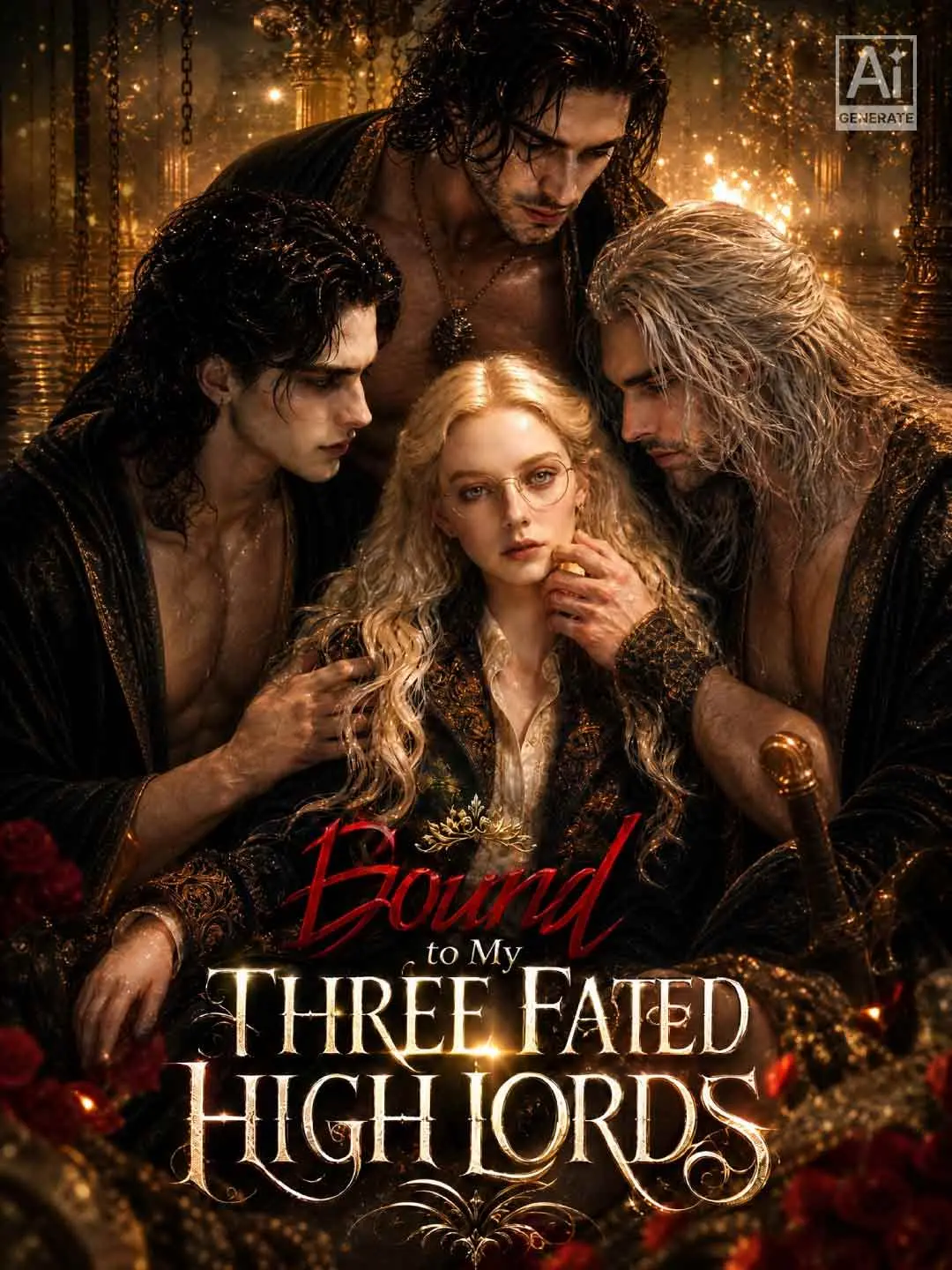Cover of the miniseries Bound to My Three Fated High Lords