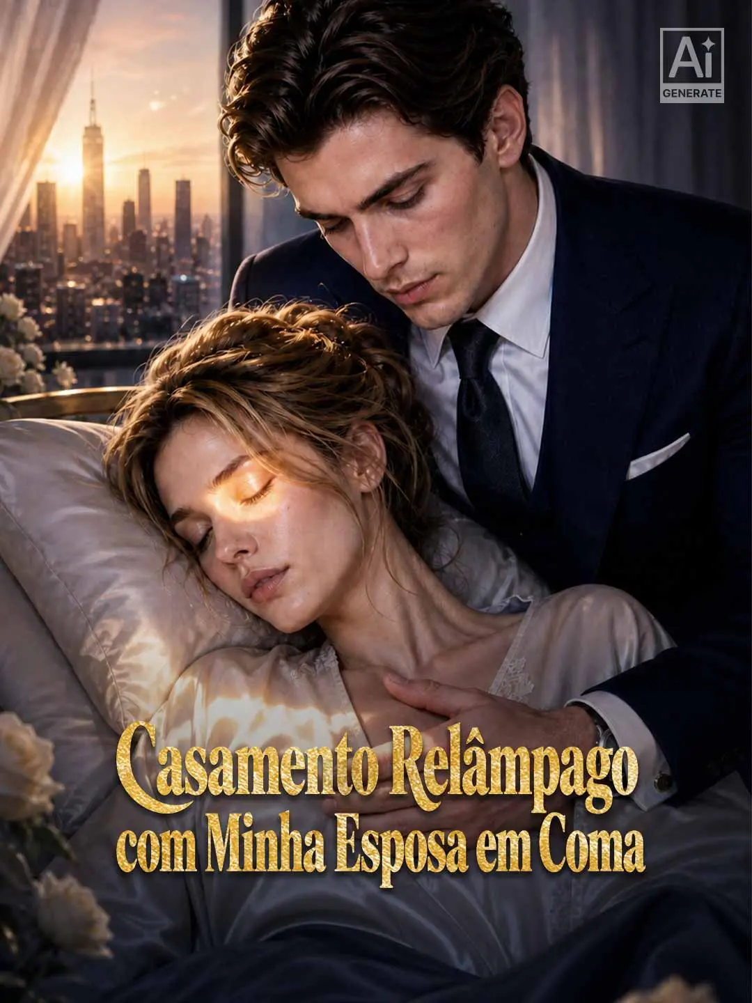 Capa da minissérie Casamento Relâmpago com Minha Esposa em Coma