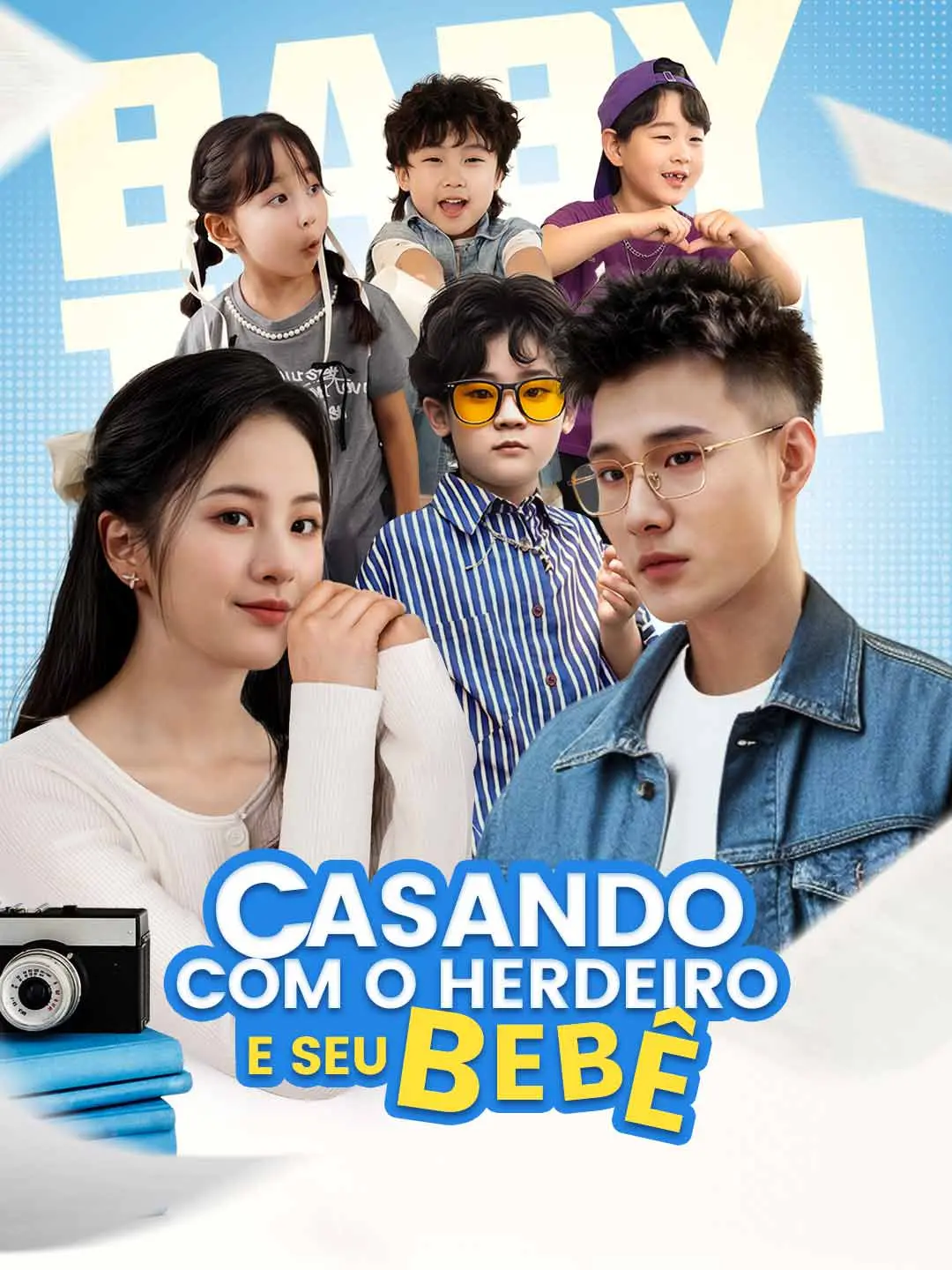 Capa da minissérie Casando com o Herdeiro e Seu Bebê