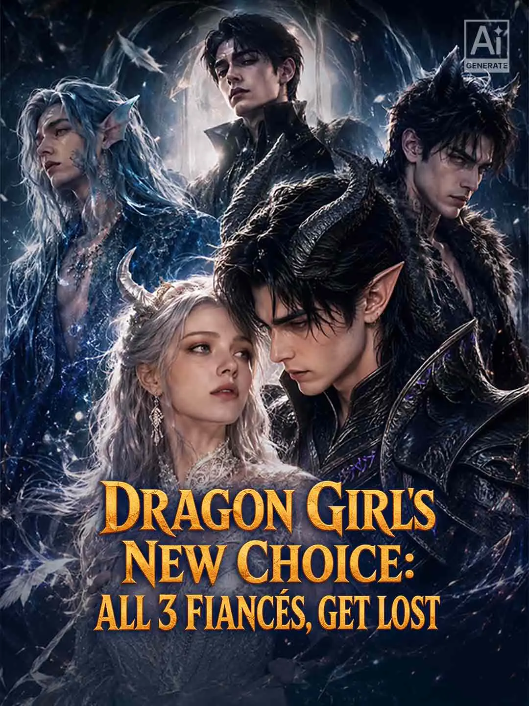 Cover of the miniseries Dragon Girl's New Choice: All 3 Fiancés, Get Lost