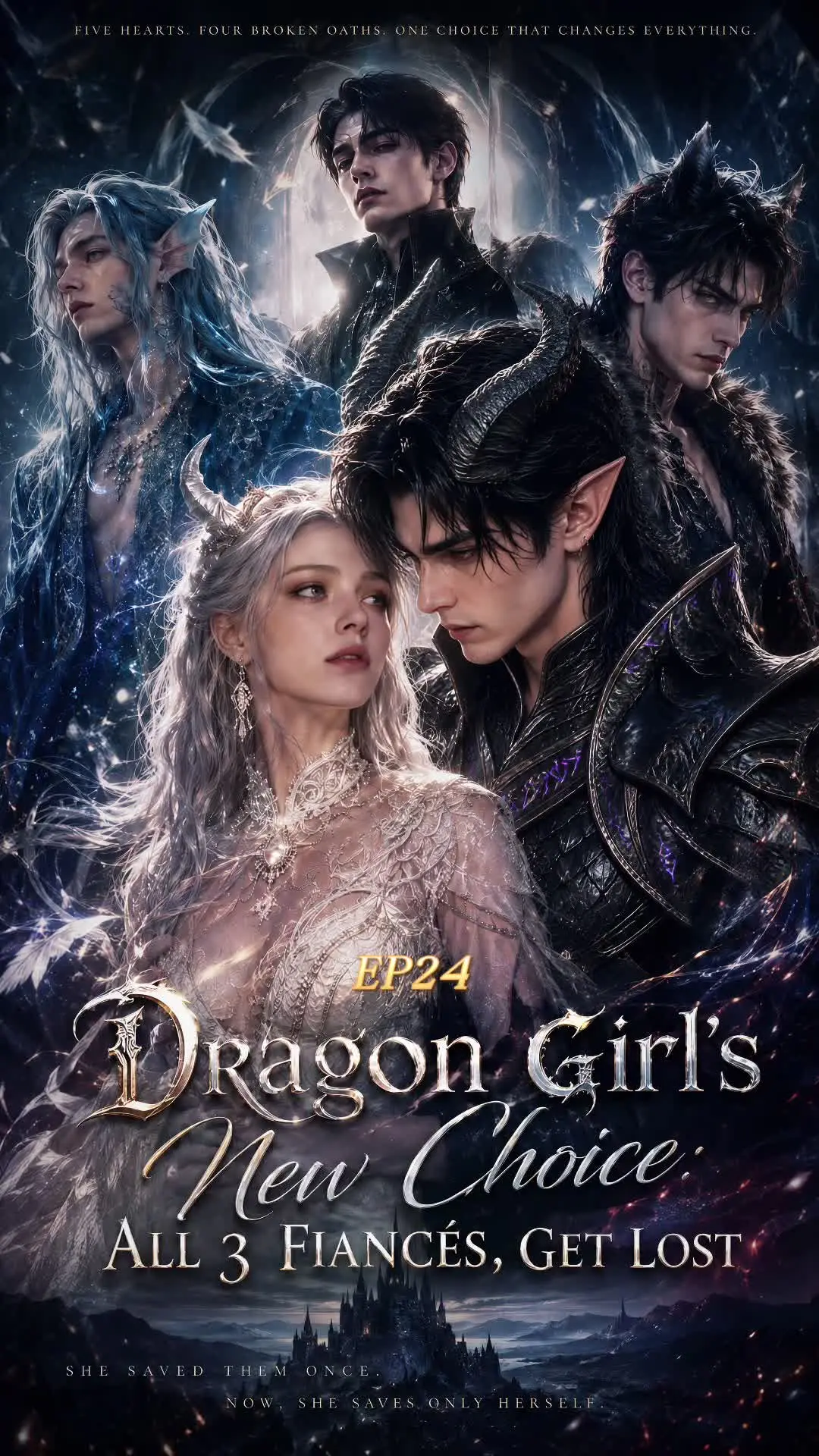 Episode 24 of Dragon Girl's New Choice: All 3 Fiancés, Get Lost