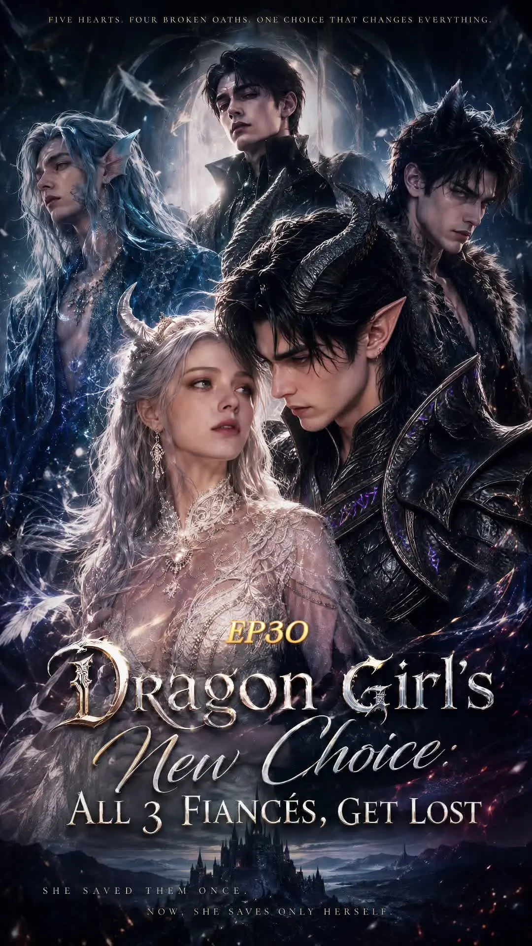 Episode 30 of Dragon Girl's New Choice: All 3 Fiancés, Get Lost