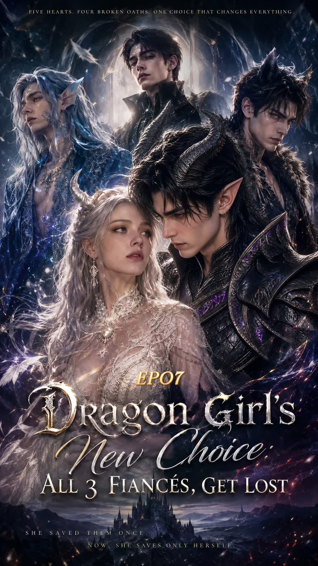 Episode 7 of Dragon Girl's New Choice: All 3 Fiancés, Get Lost