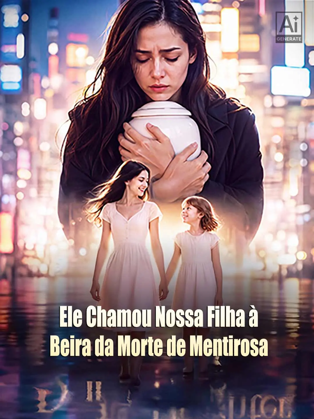 Capa da minissérie Ele Chamou Nossa Filha à Beira da Morte de Mentirosa