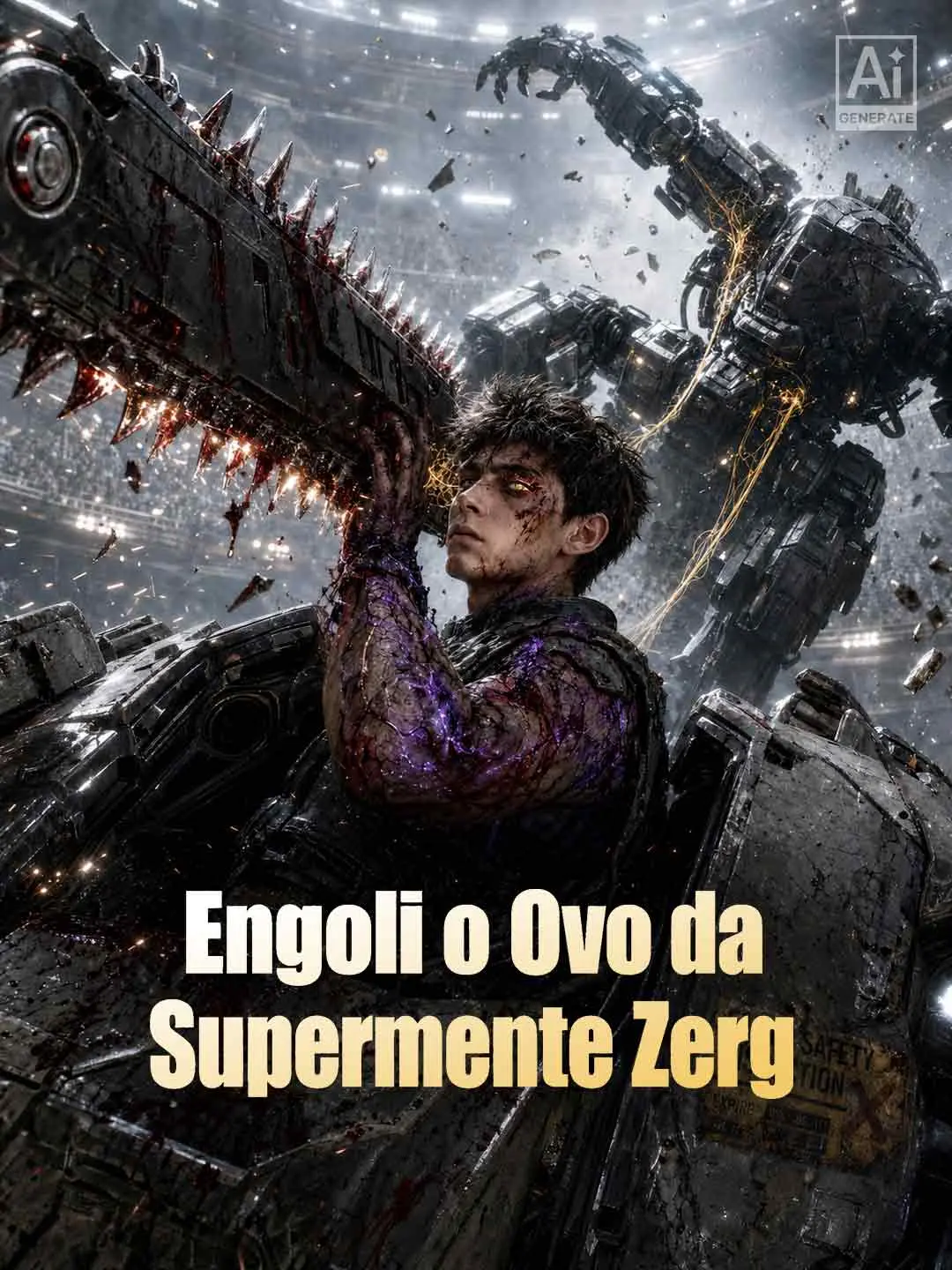 Capa da minissérie Engoli o Ovo da Supermente Zerg