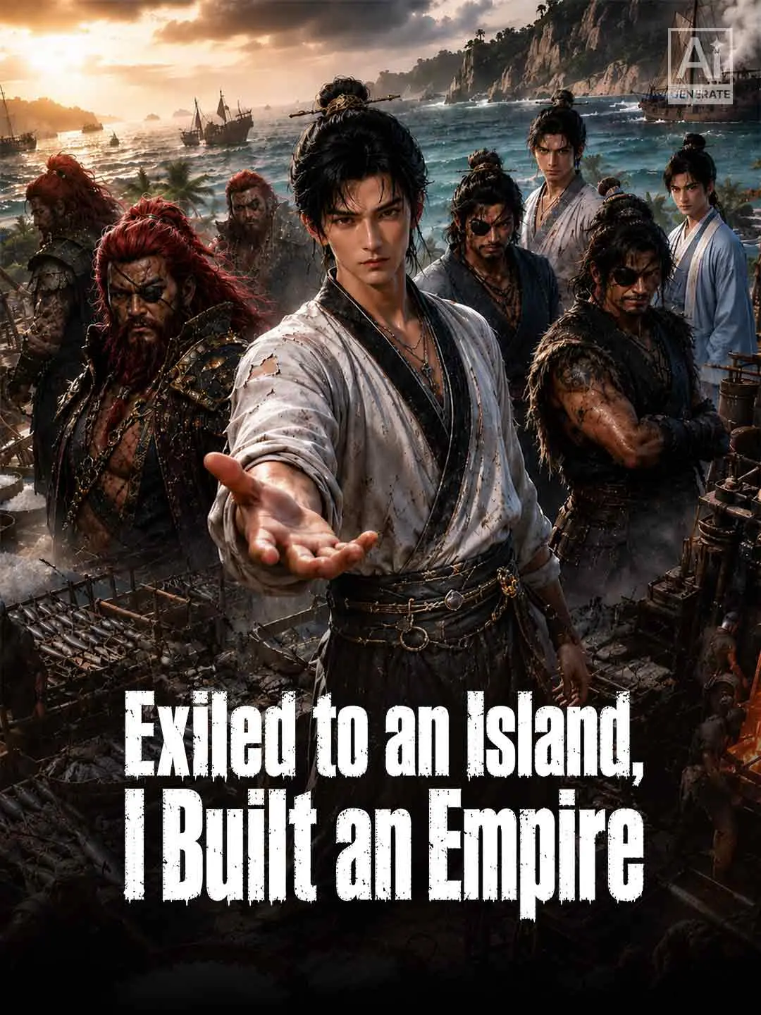 Cover of the miniseries Exiled to an Island, I Built an Empire