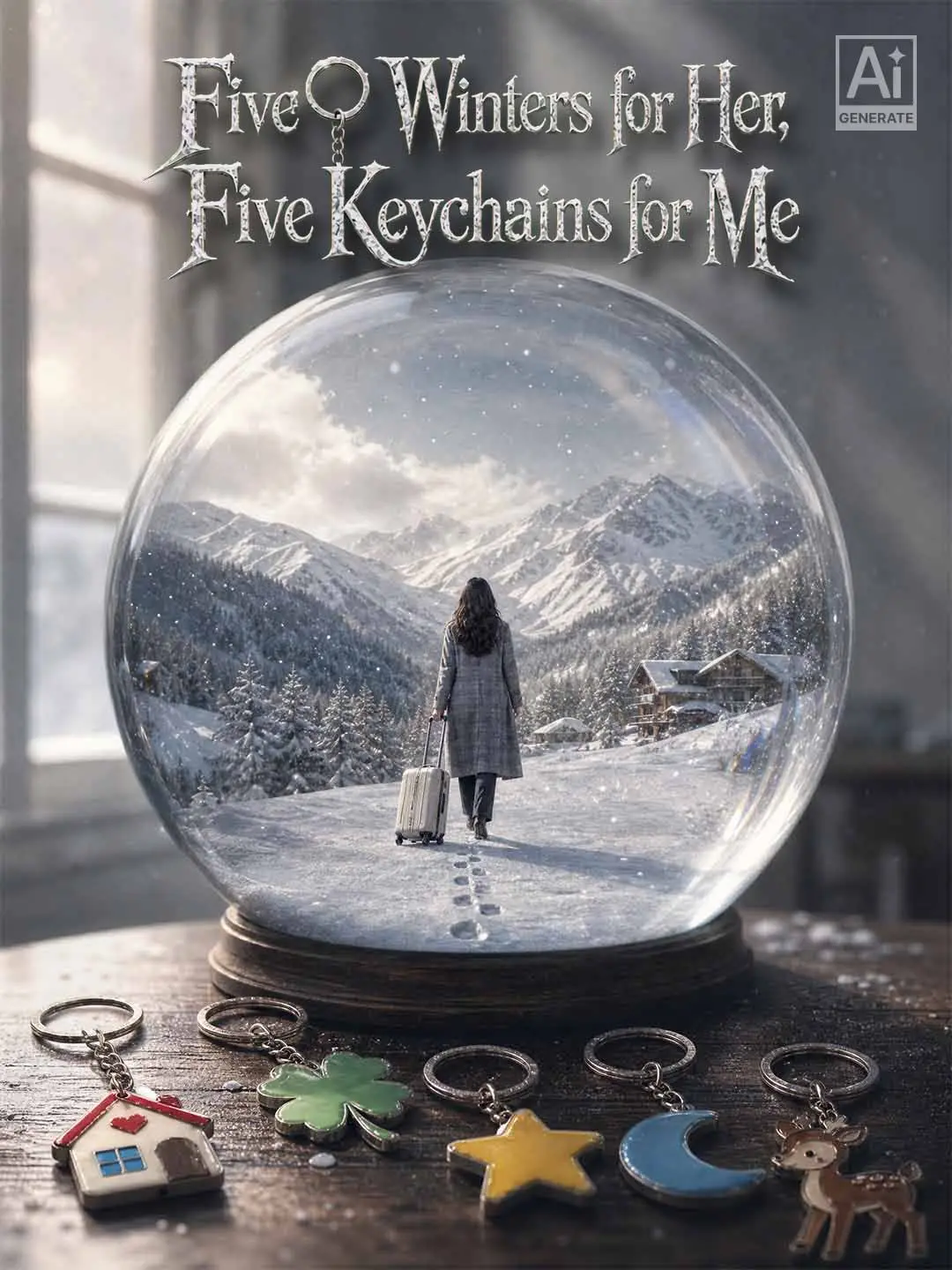 Cover of the miniseries Five Winters for Her, Five Keychains for Me