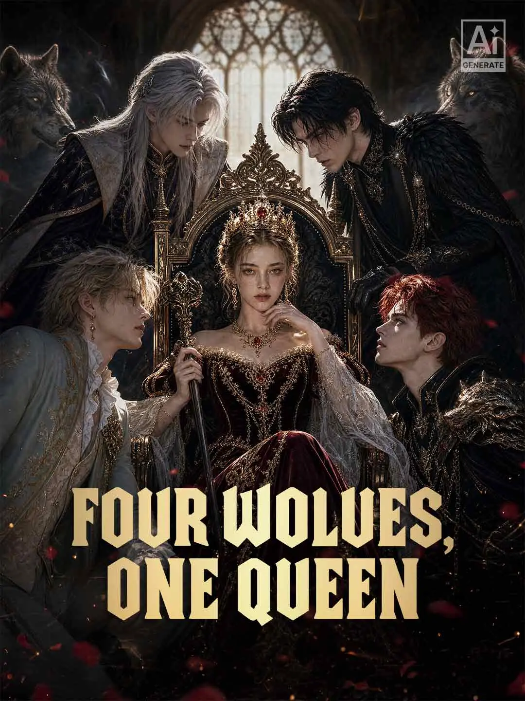 Cover of the miniseries Four Wolves, One Queen