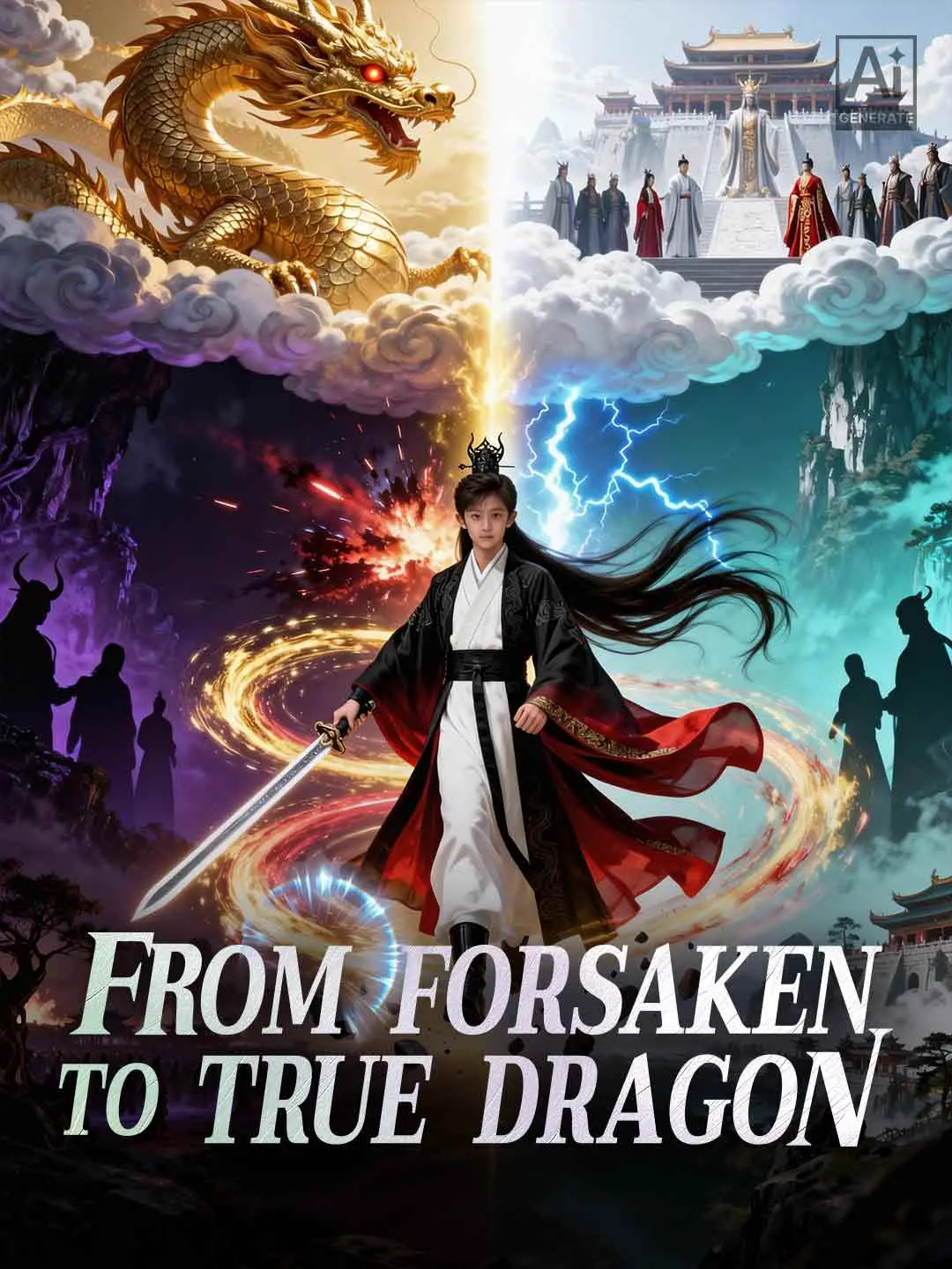 Cover of the miniseries From Forsaken to True Dragon