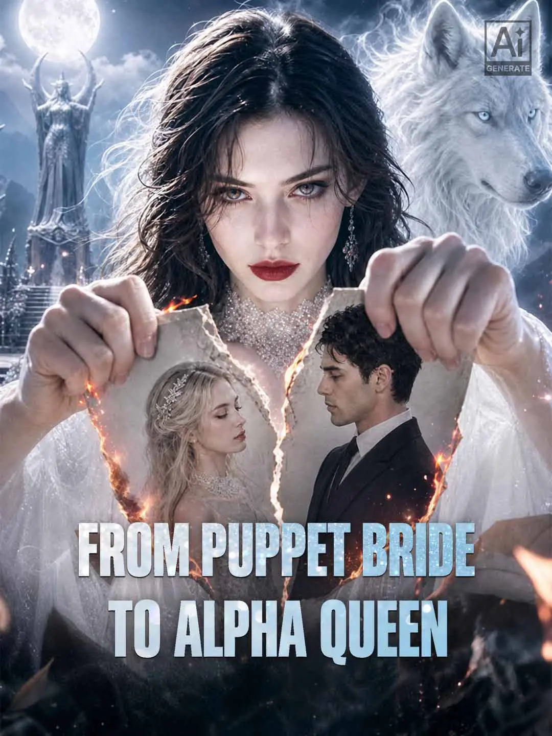 Cover of the miniseries From Puppet Bride to Alpha Queen