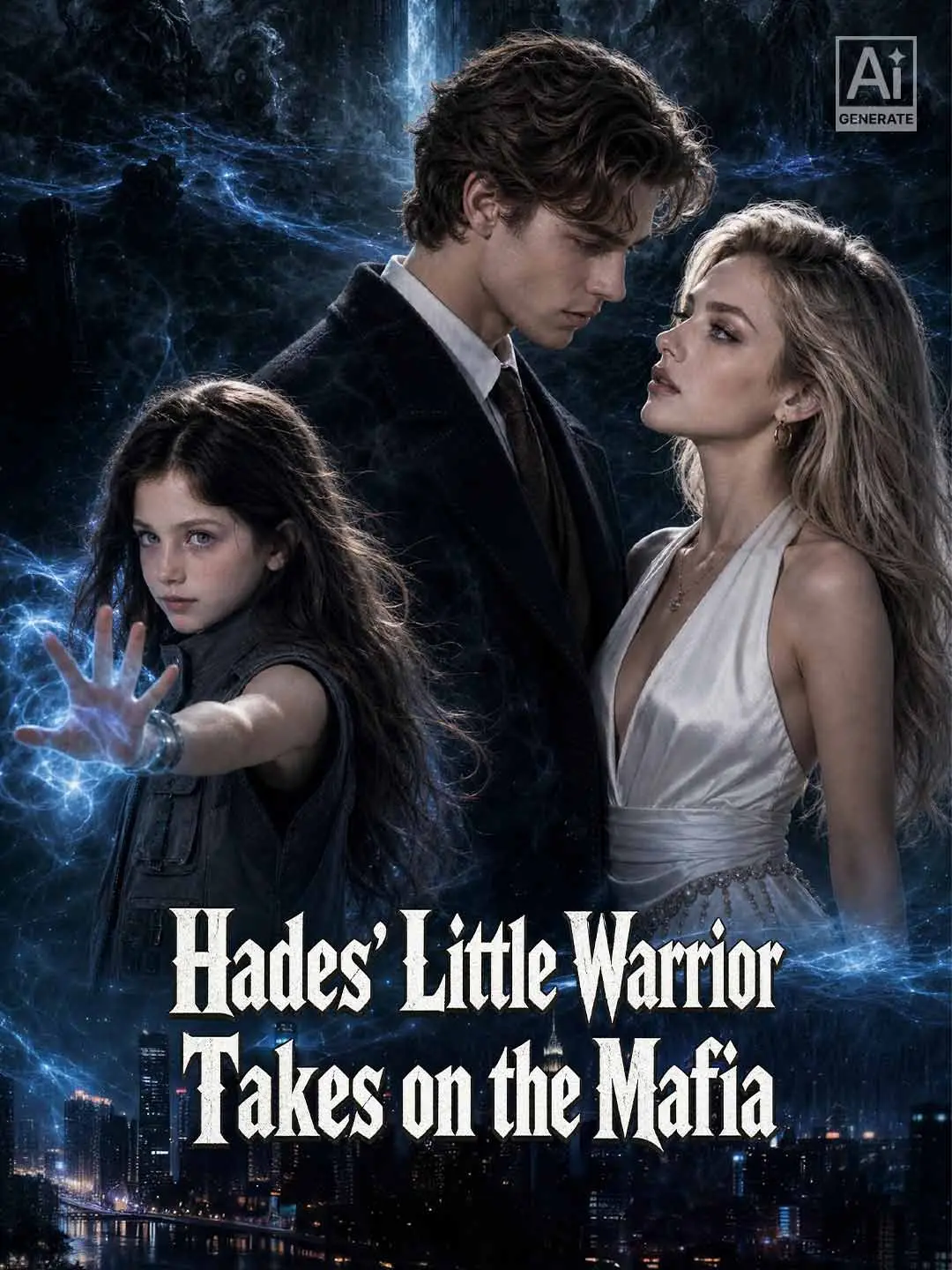 Cover of the miniseries Hades’ Little Warrior Takes on the Mafia