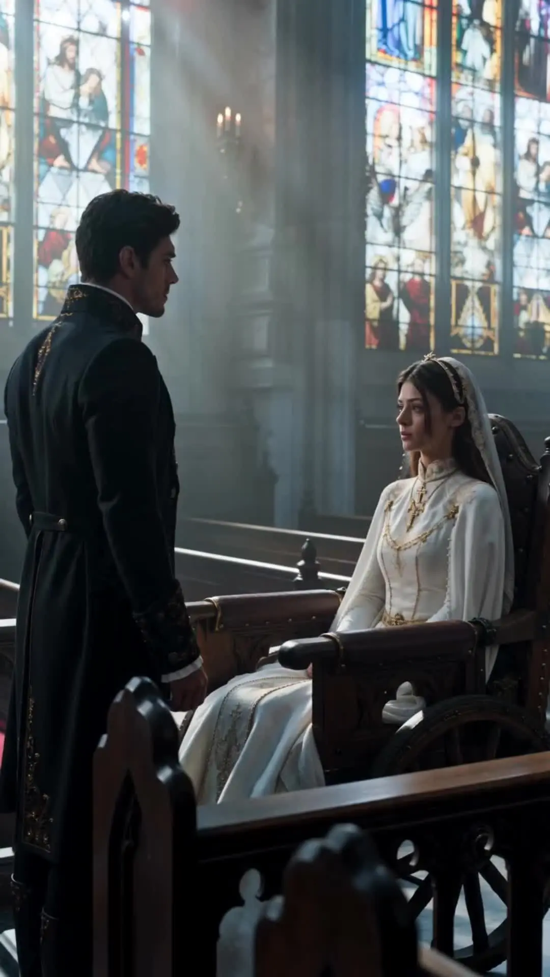 Episode 12 of He Made Me Kneel Before the Fake Saintess