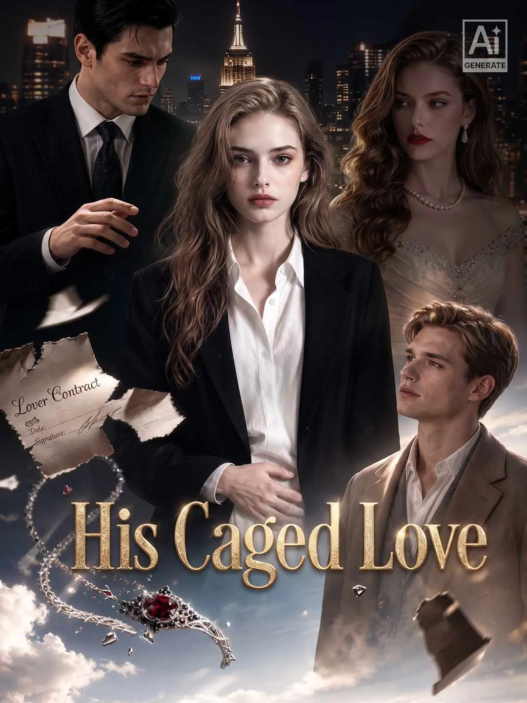Cover of the miniseries His Caged Love