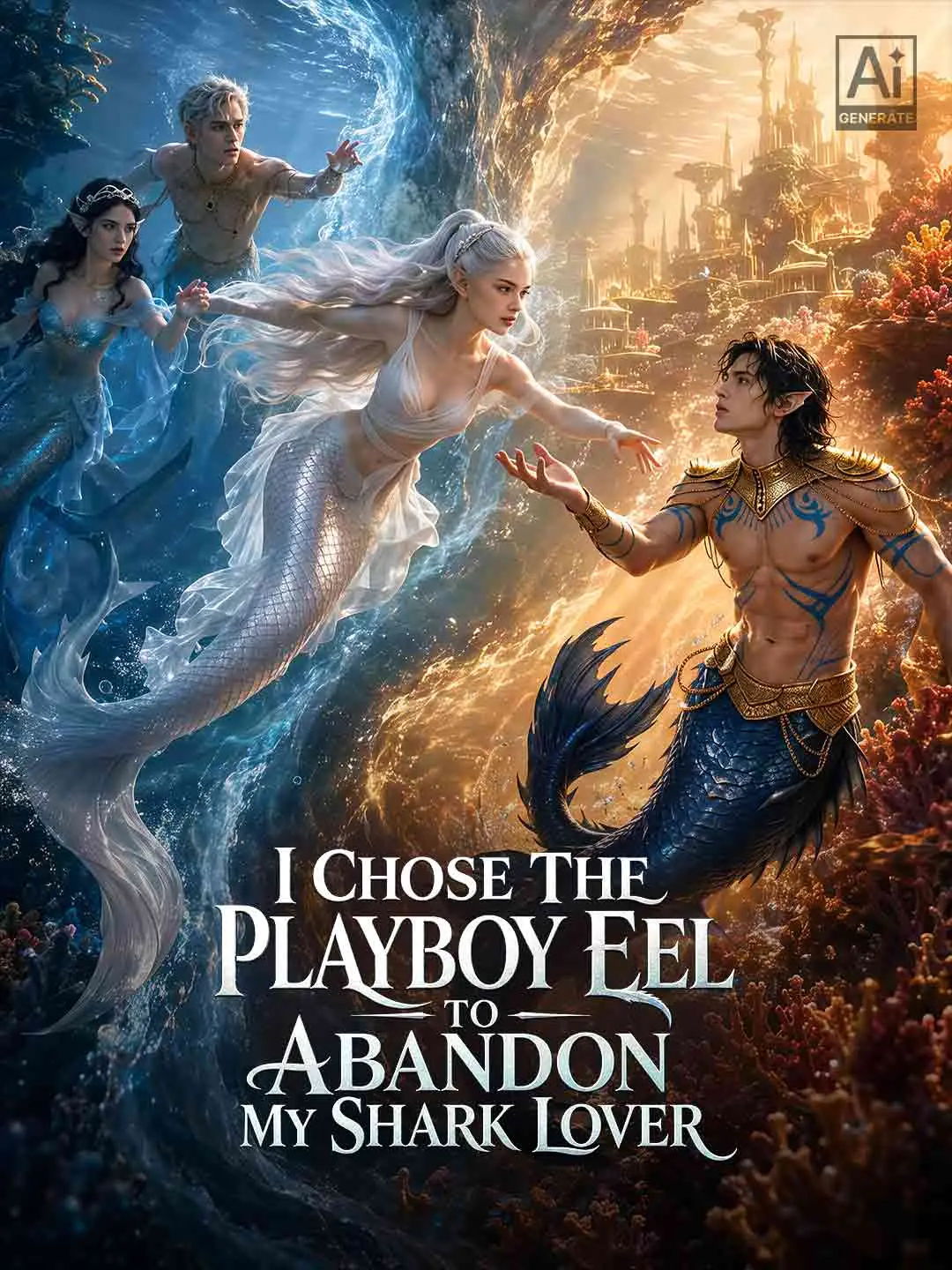 Cover of the miniseries I Chose The Playboy Eel To Abandon My Shark Lover
