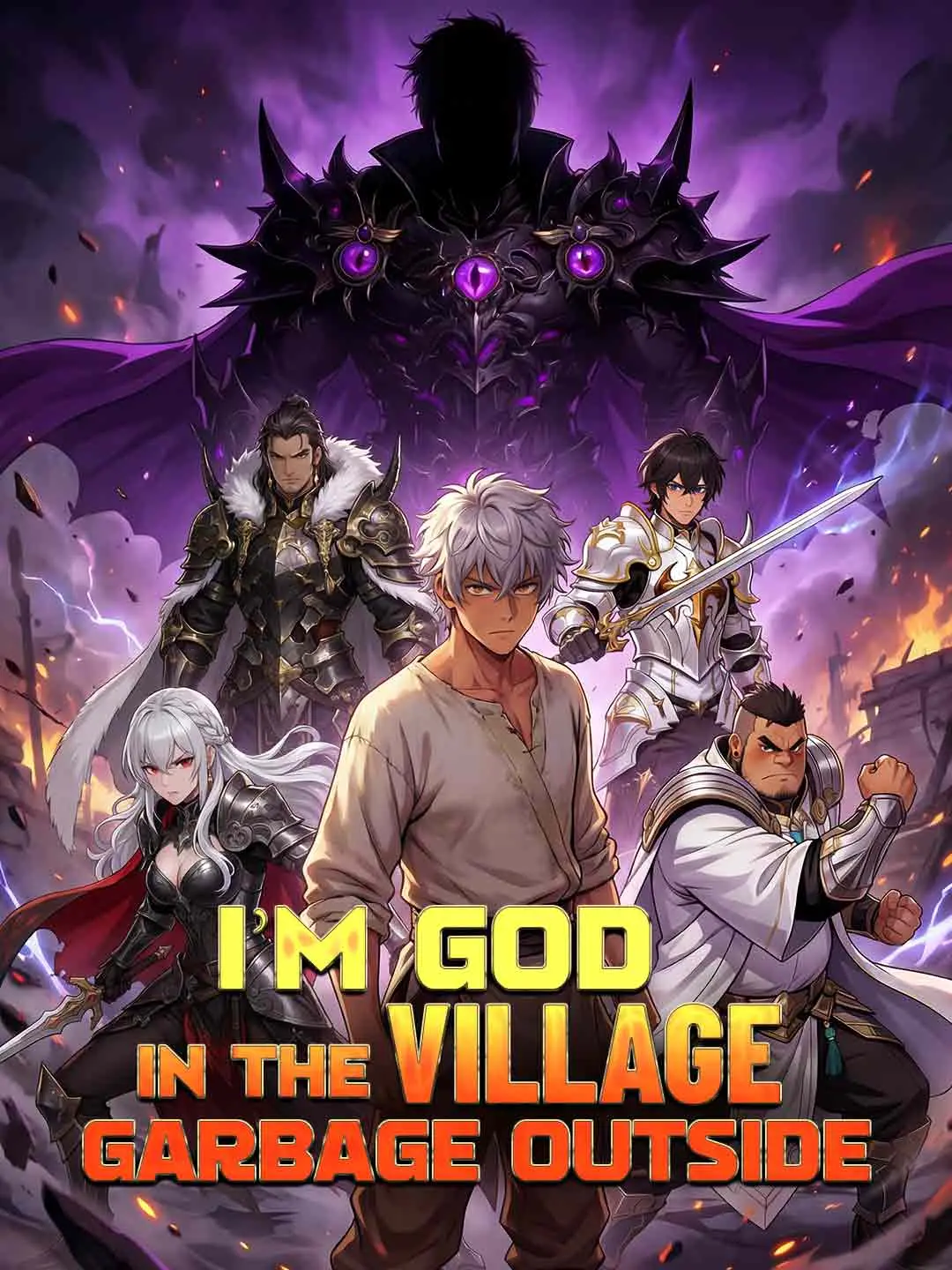 Cover of the miniseries I'm God in the Village, Garbage Outside