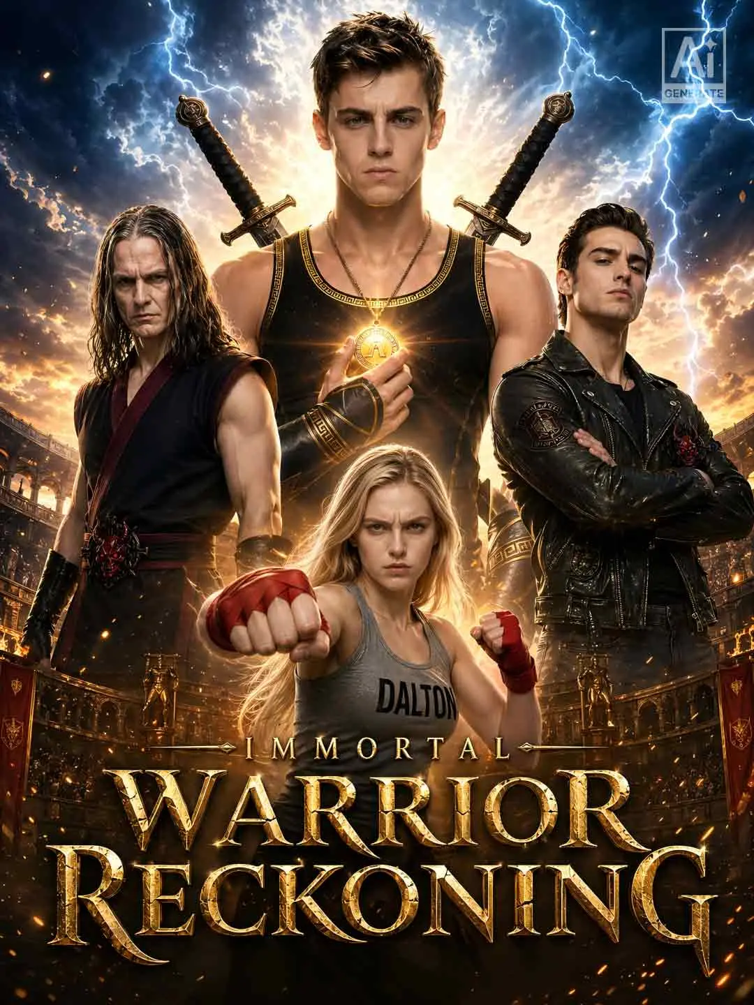 Cover of the miniseries Immortal Warrior Reckoning (updating)