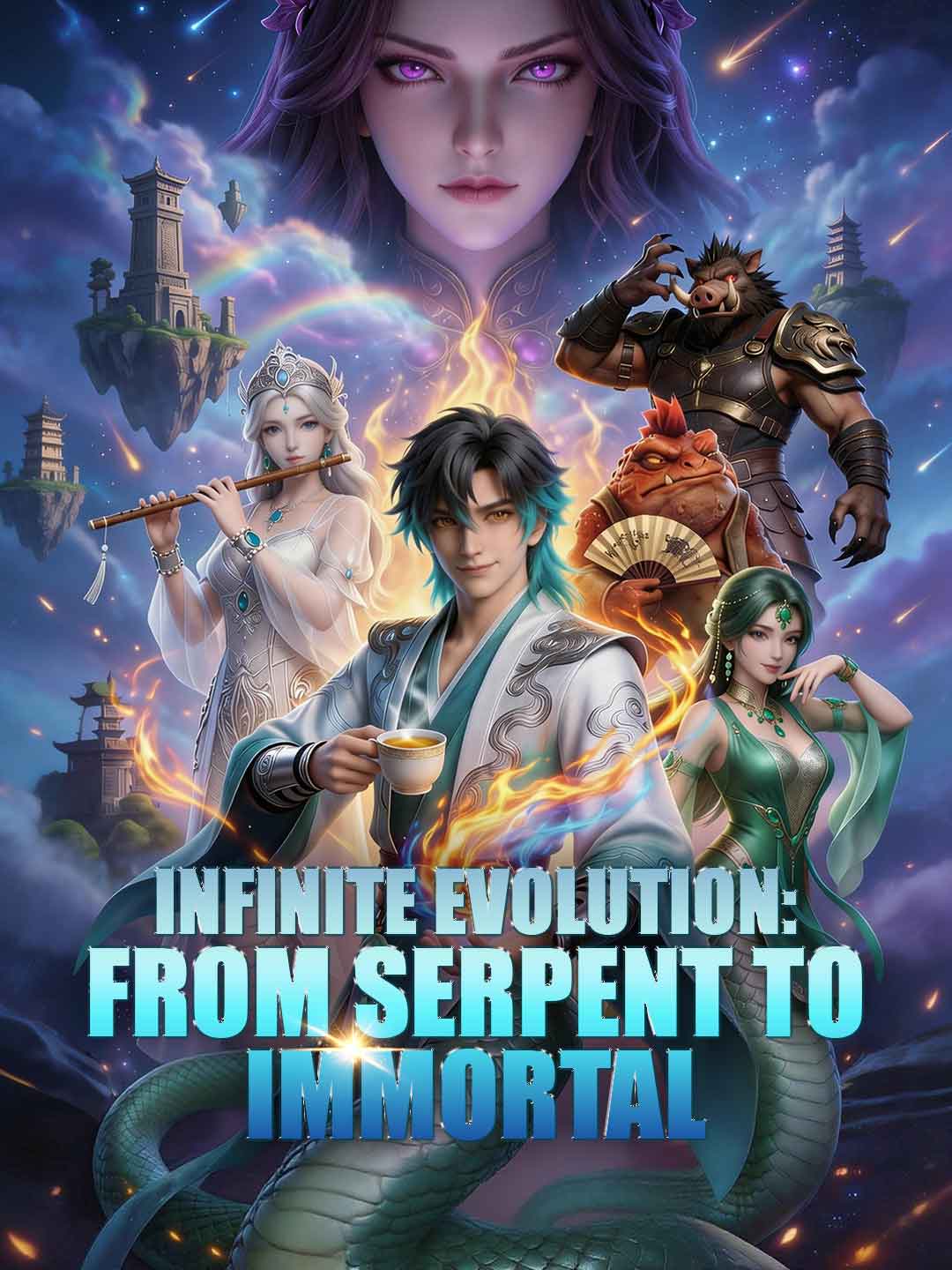 Cover of the miniseries Infinite Evolution: From Serpent to Immortal