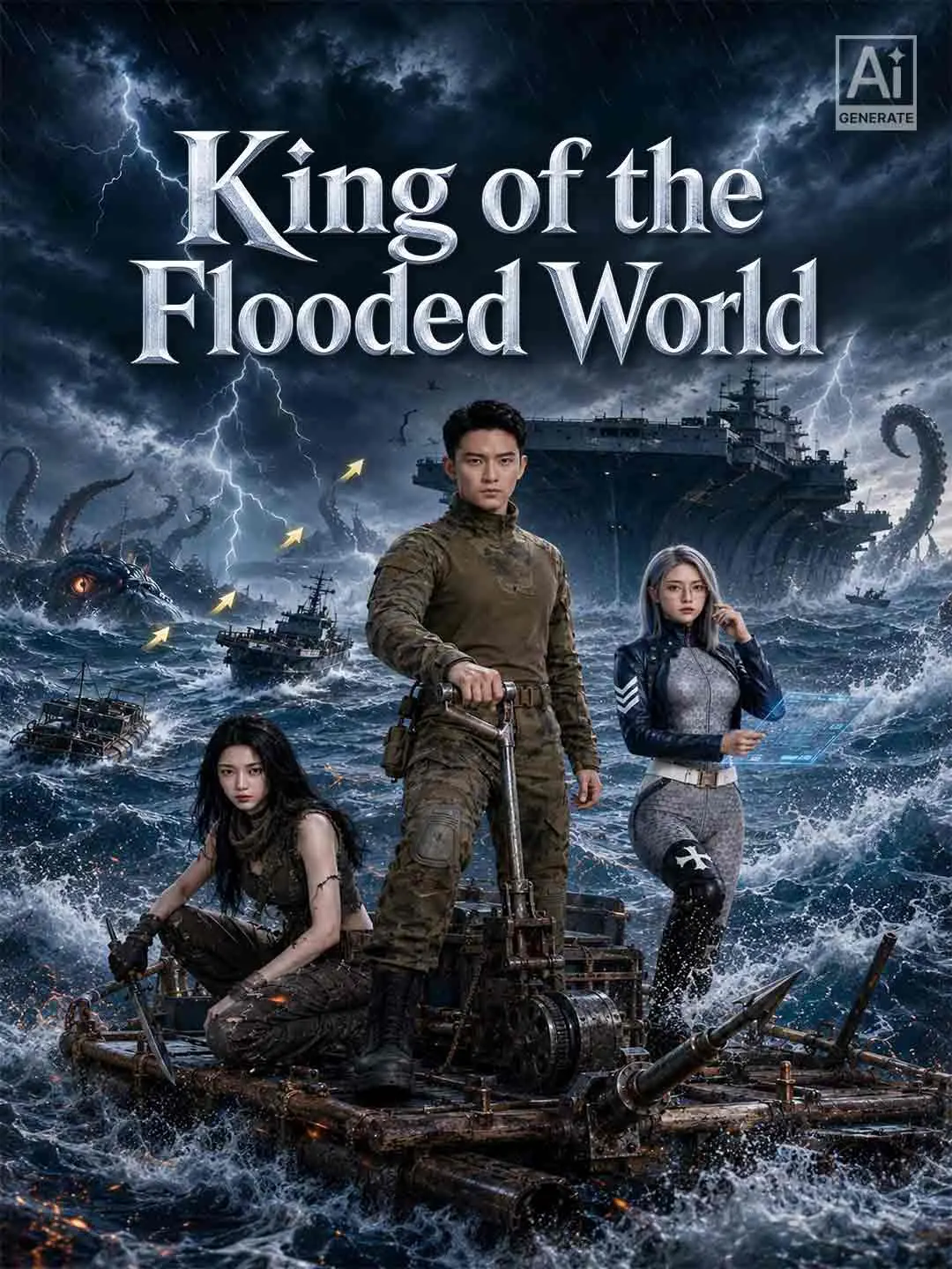 Cover of the miniseries King of the Flooded World