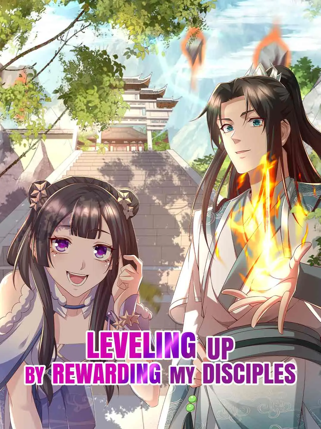 Cover of the miniseries Leveling Up by Rewarding My Disciples