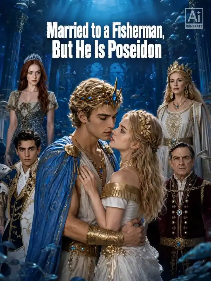 Cover of the miniseries Married to a Fisherman, But He Is Poseidon