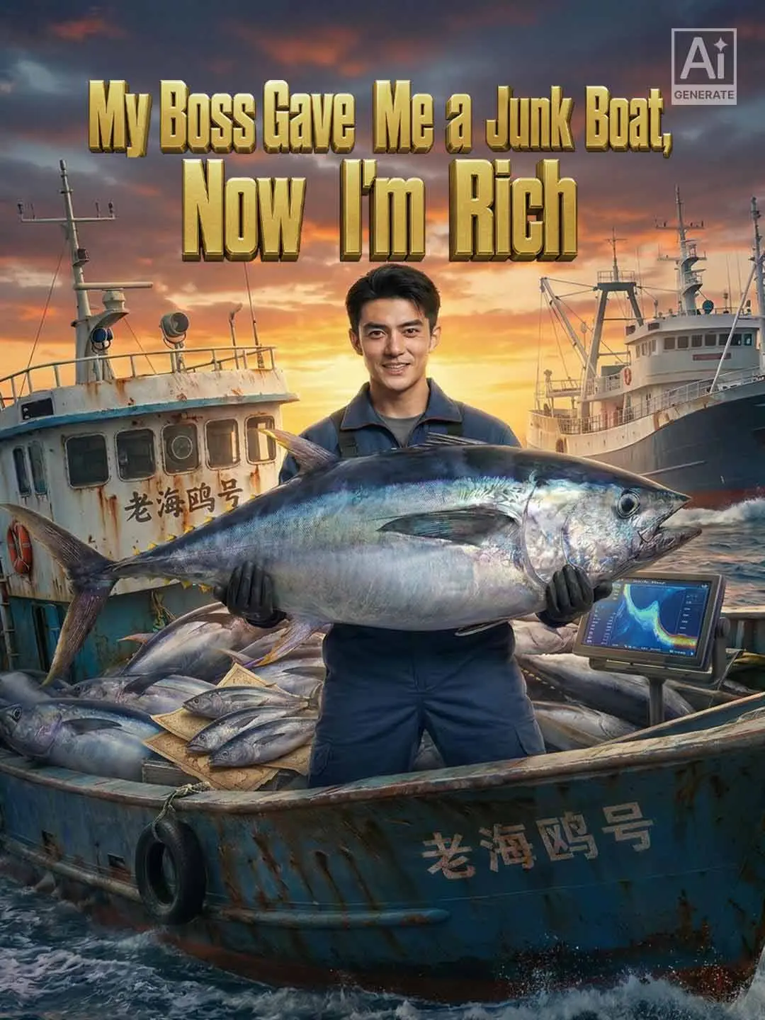 Cover of the miniseries My Boss Gave Me a Junk Boat, Now I'm Rich