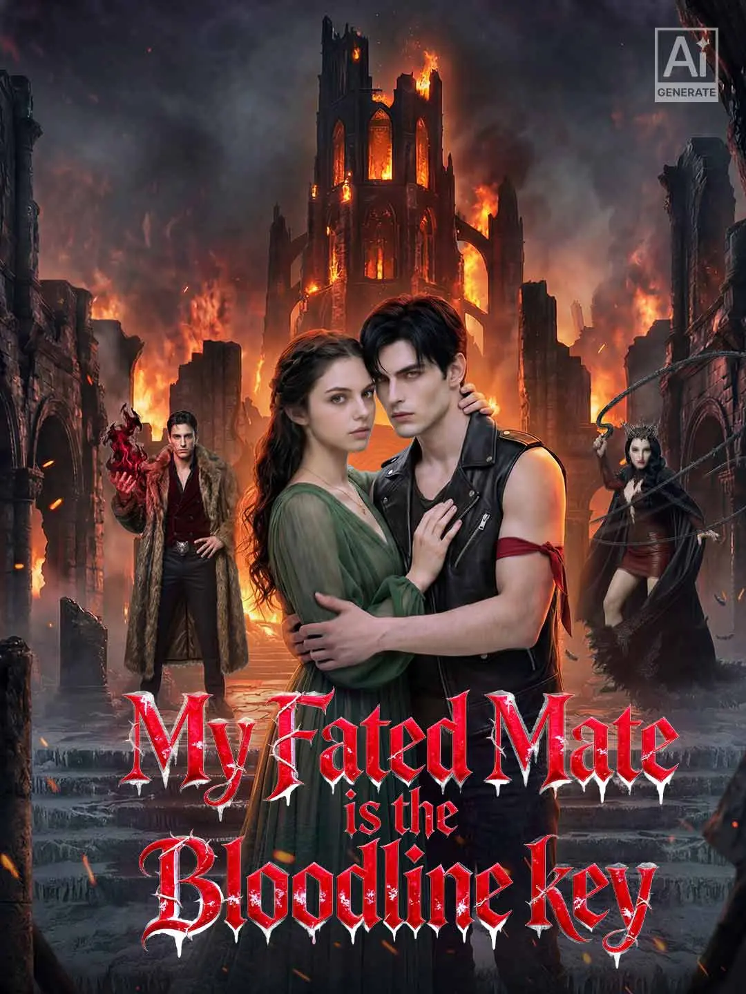 Cover of the miniseries My Fated Mate is the Bloodline Key
