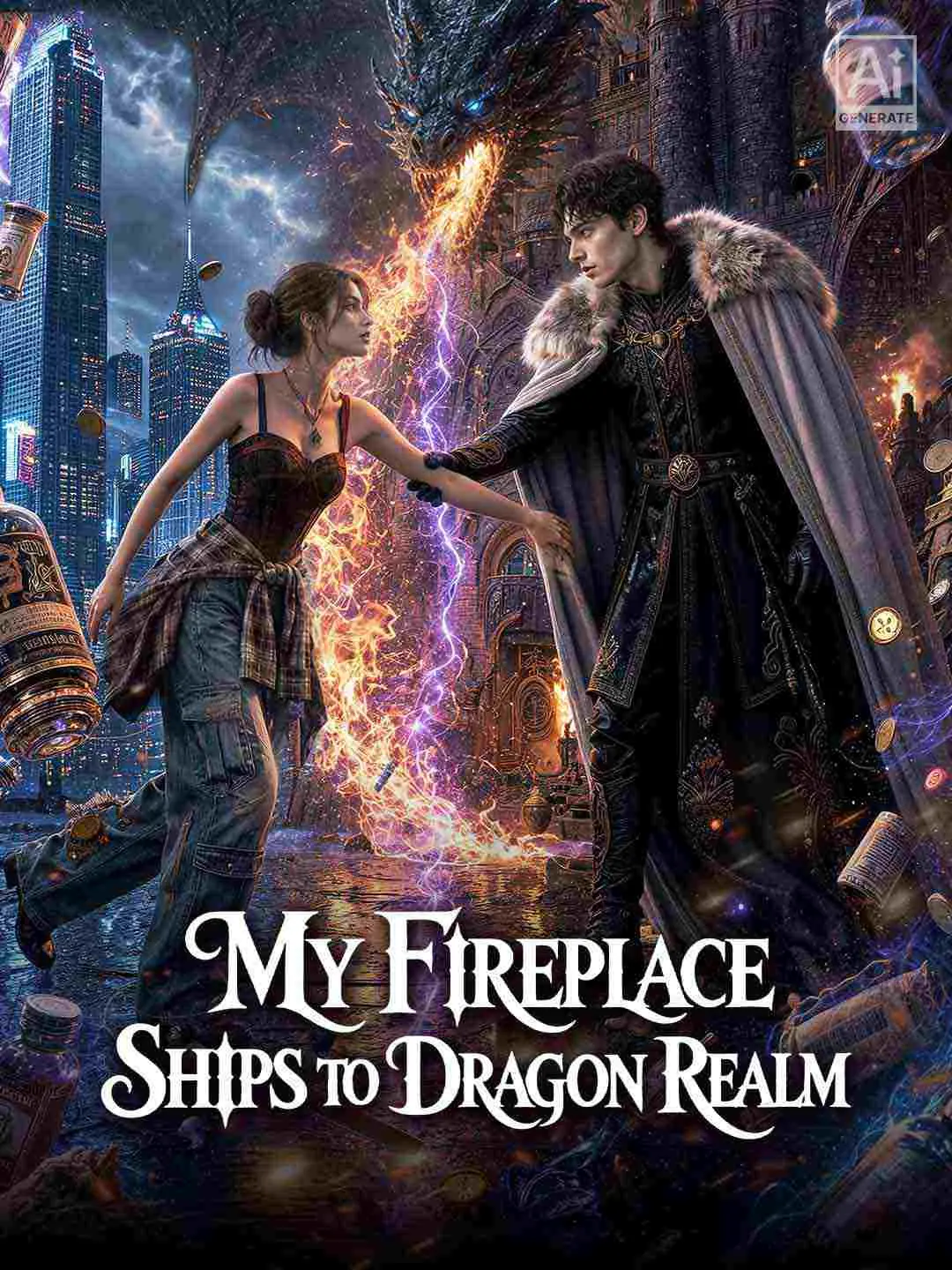 Cover of the miniseries My Fireplace Ships to Dragon Realm