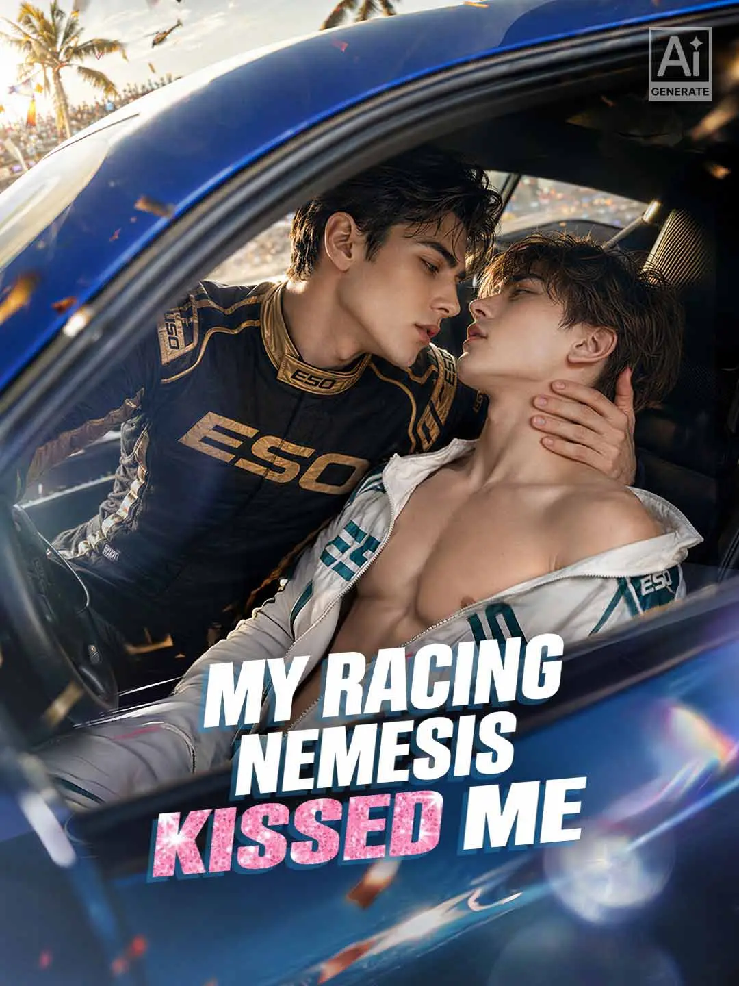 Cover of the miniseries My Racing Nemesis Kissed Me
