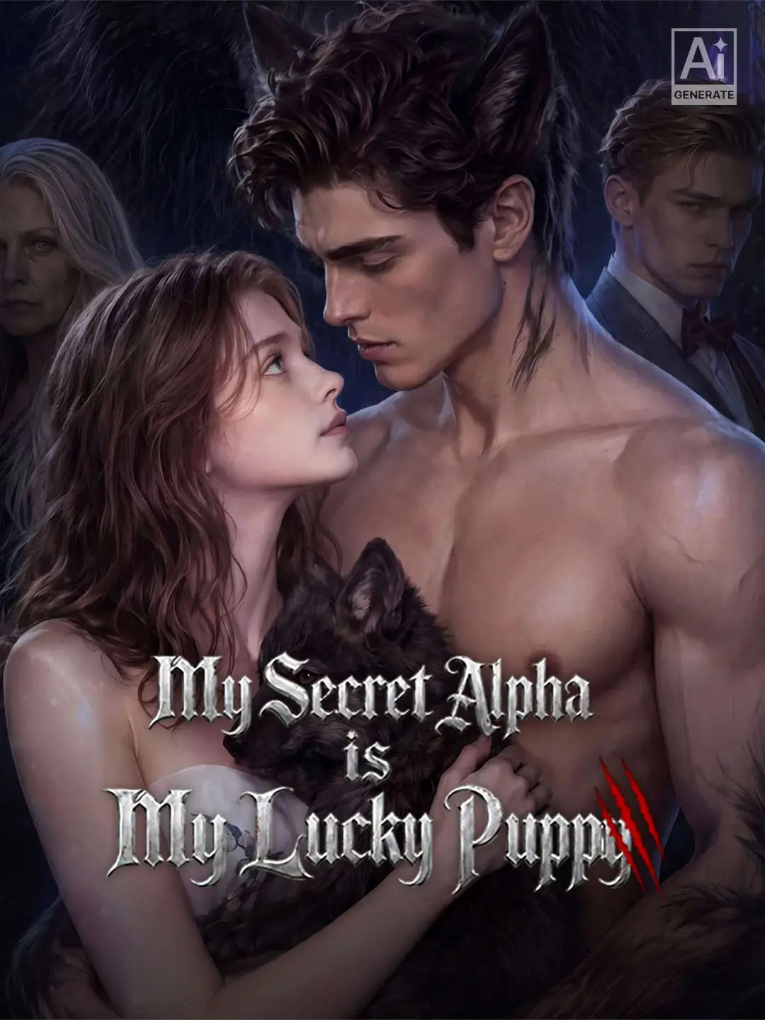 Cover of the miniseries My Secret Alpha is My Lucky Puppy
