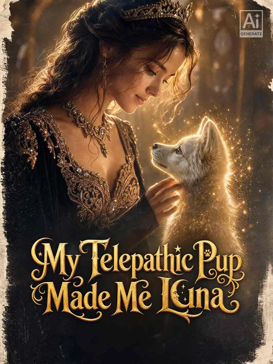 Cover of the miniseries My Telepathic Pup Made Me Luna