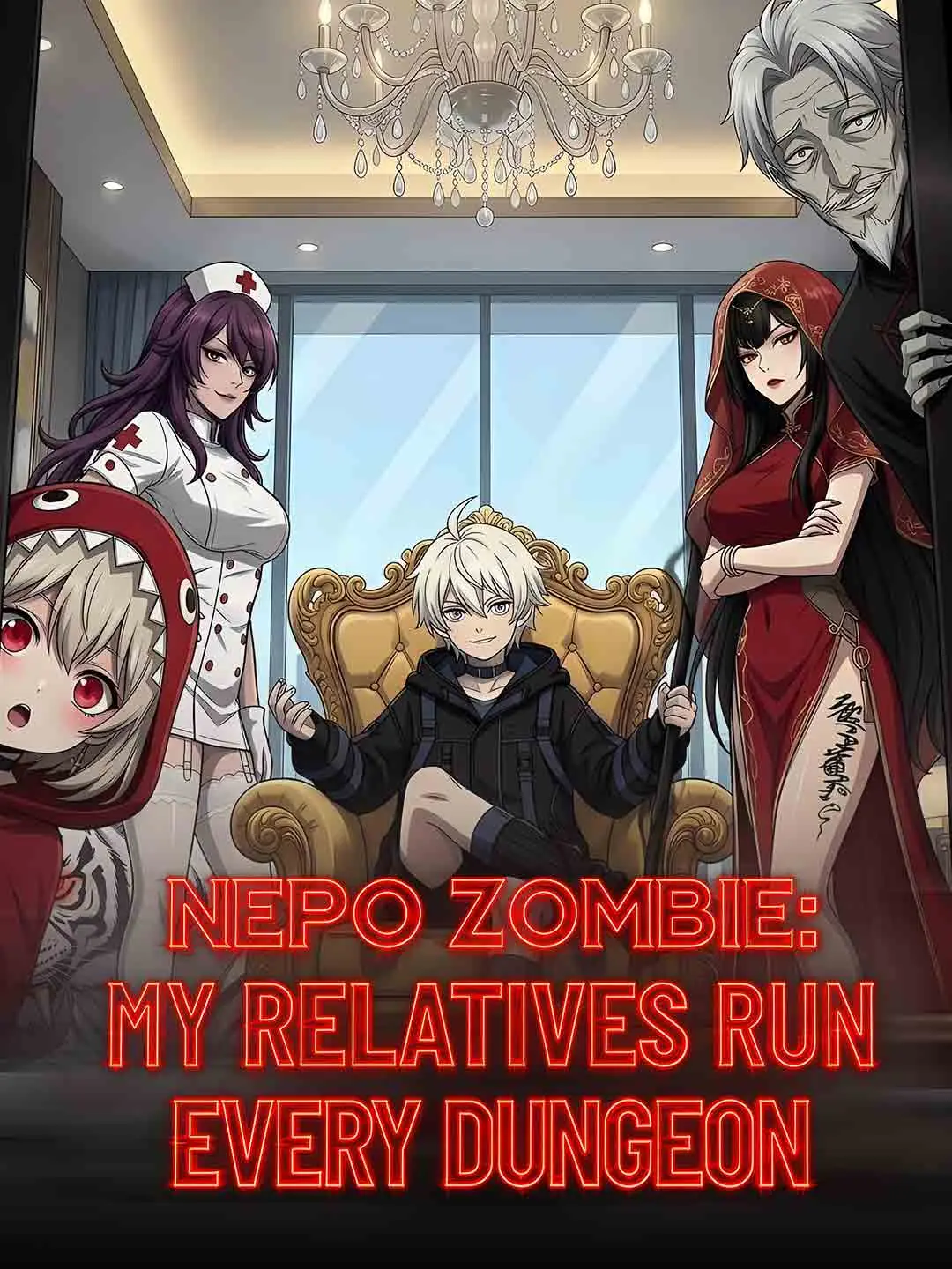 Cover of the miniseries Nepo Zombie: My Relatives Run Every Dungeon