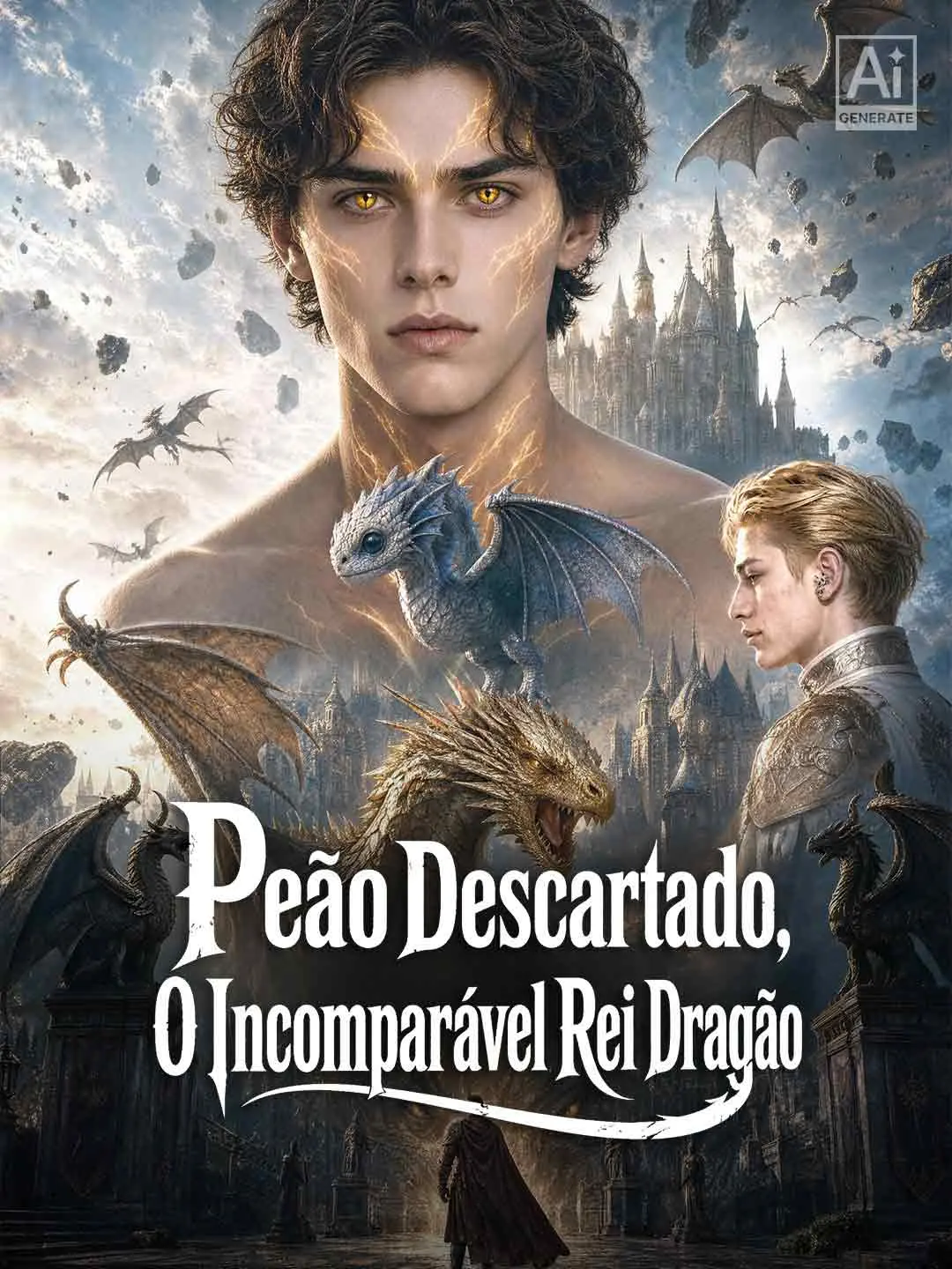 Capa da minissérie Peão Descartado, O Incomparável Rei Dragão