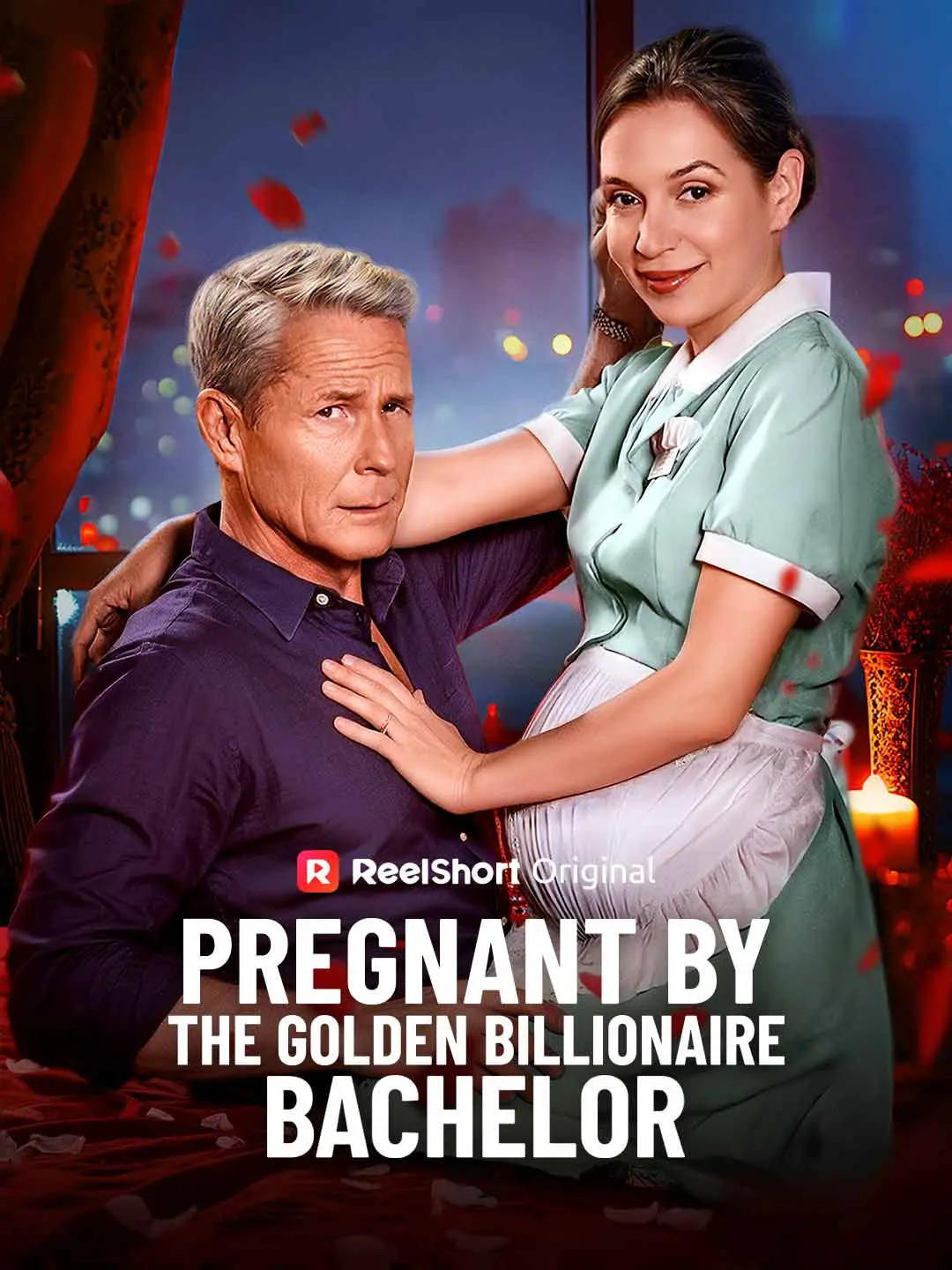 Capa da minissérie Pregnant by the Golden Billionaire Bachelor