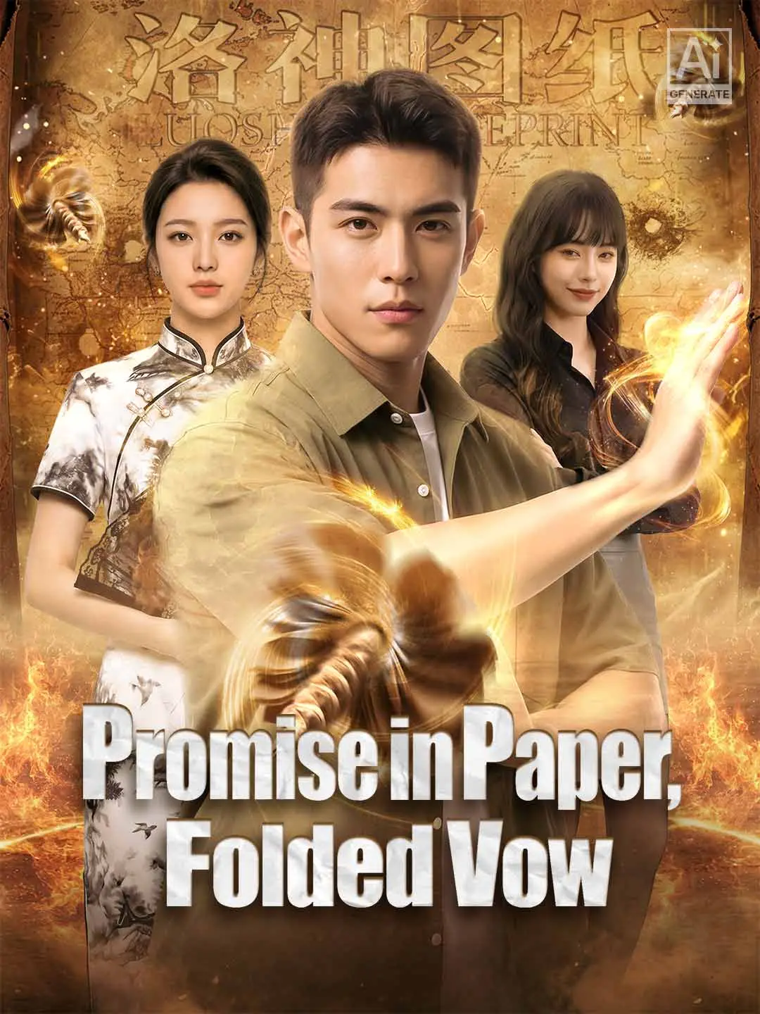 Cover of the miniseries Promise in Paper, Folded Vow
