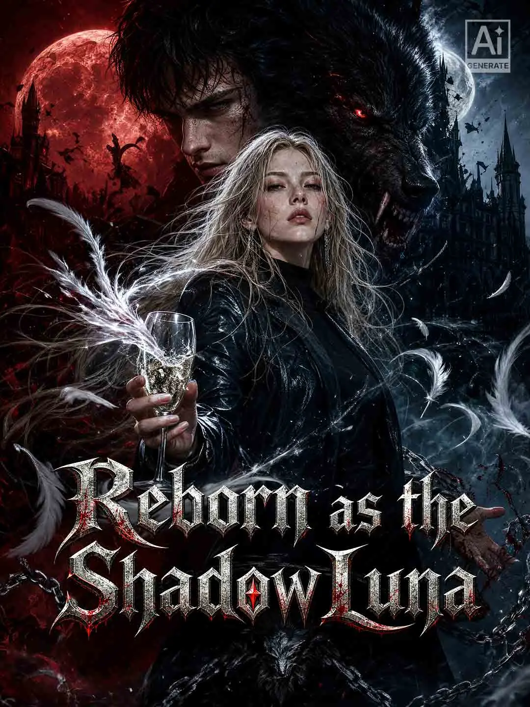 Cover of the miniseries Reborn as the Shadow Luna