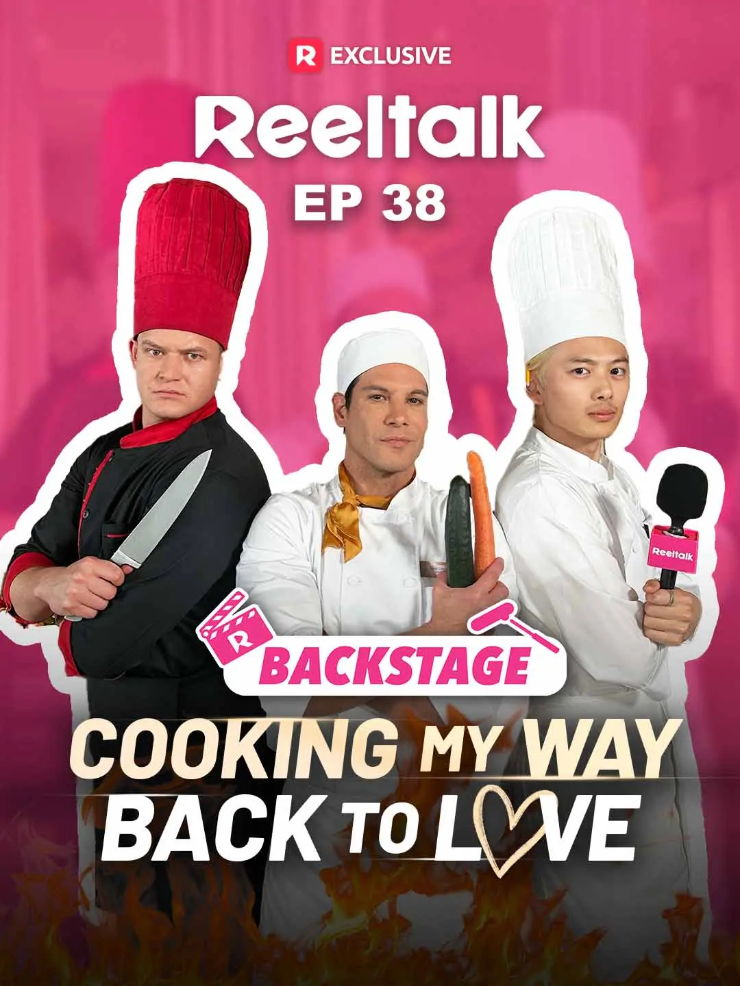 Cover of the miniseries ReelTalk EP 38-Backstage: Cooking My Way Back to Love