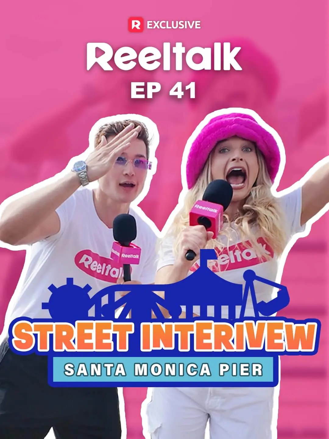 Cover of the miniseries ReelTalk EP 41-Street Interview at Santa Monica Pier