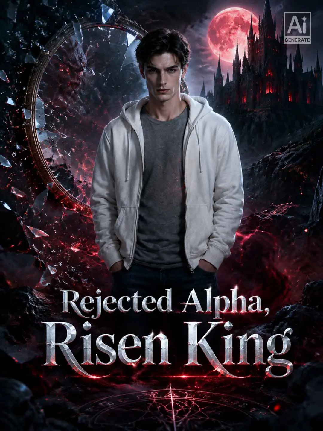 Cover of the miniseries Rejected Alpha, Risen King