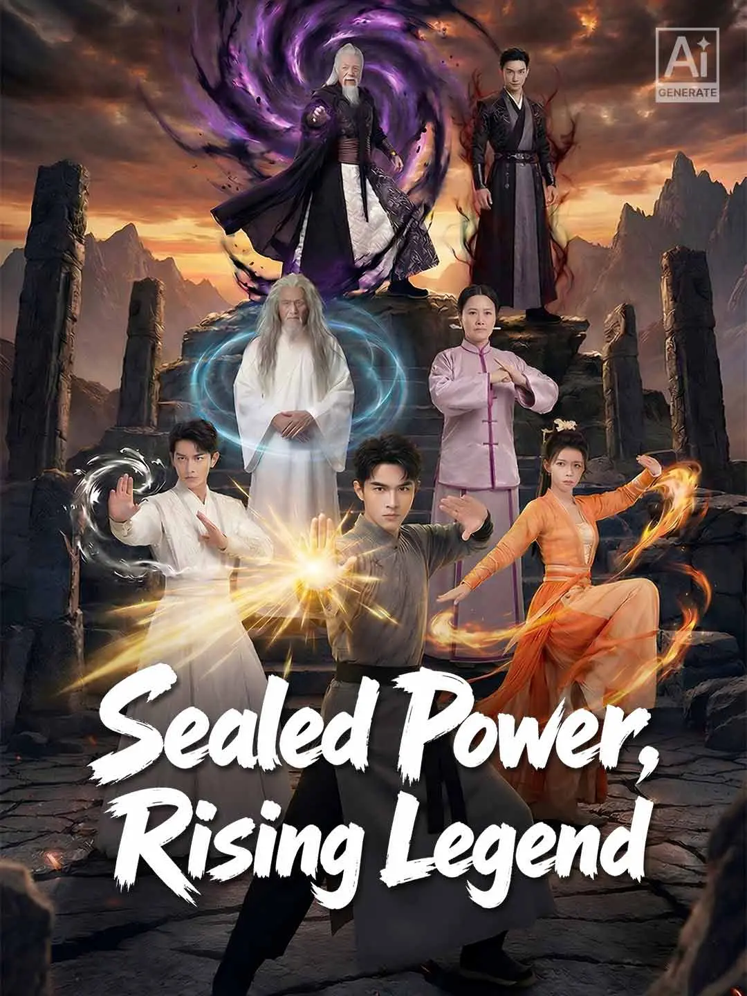 Cover of the miniseries Sealed Power, Rising Legend